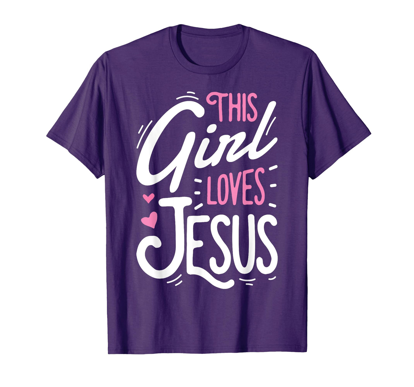 This Girl Loves Jesus Funny Christian Faith Religious Women T-Shirt
