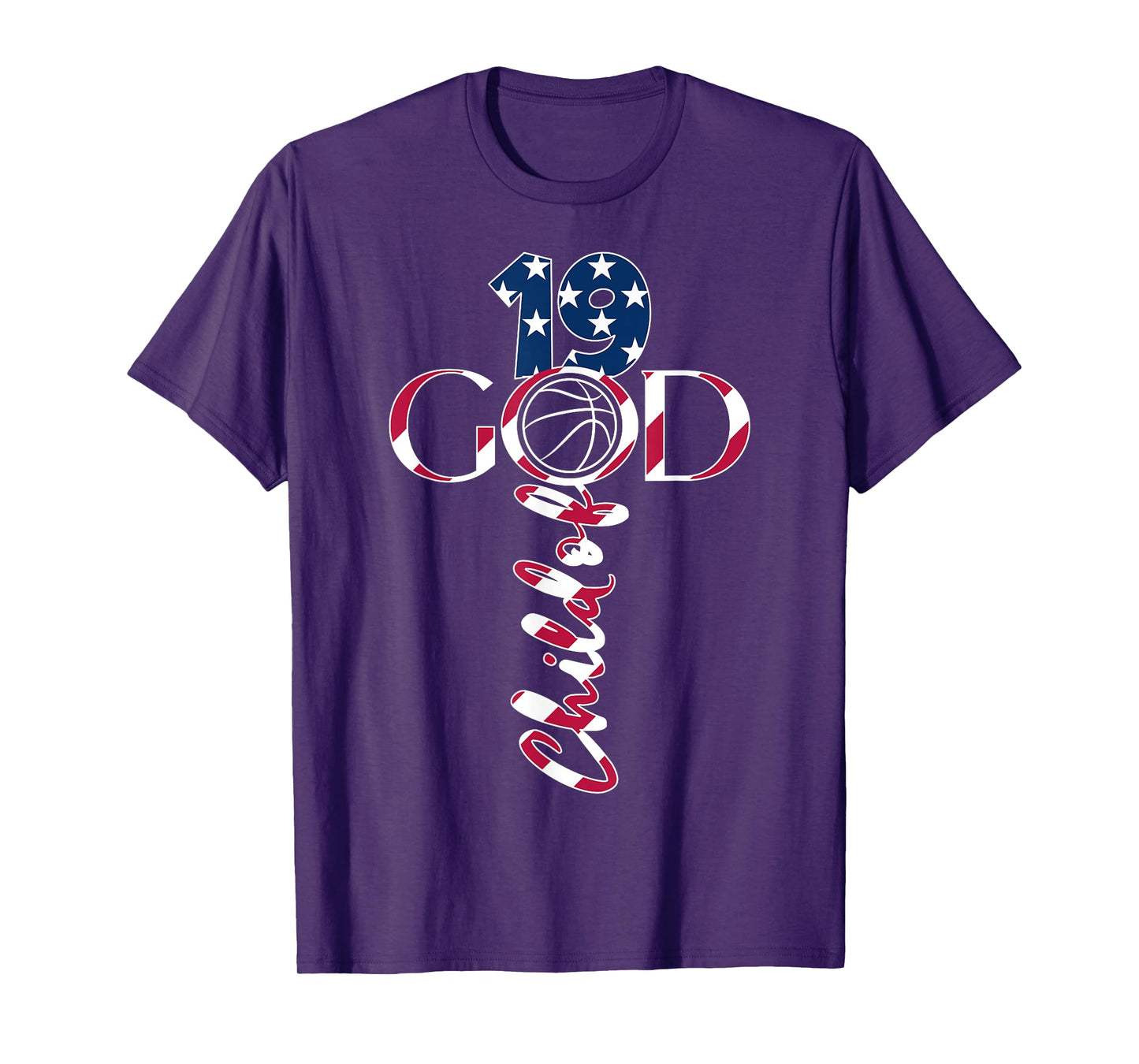 JESUS 19 YEARS CHILD OF GOD BASKETBALL 19TH BIRTHDAY T-Shirt