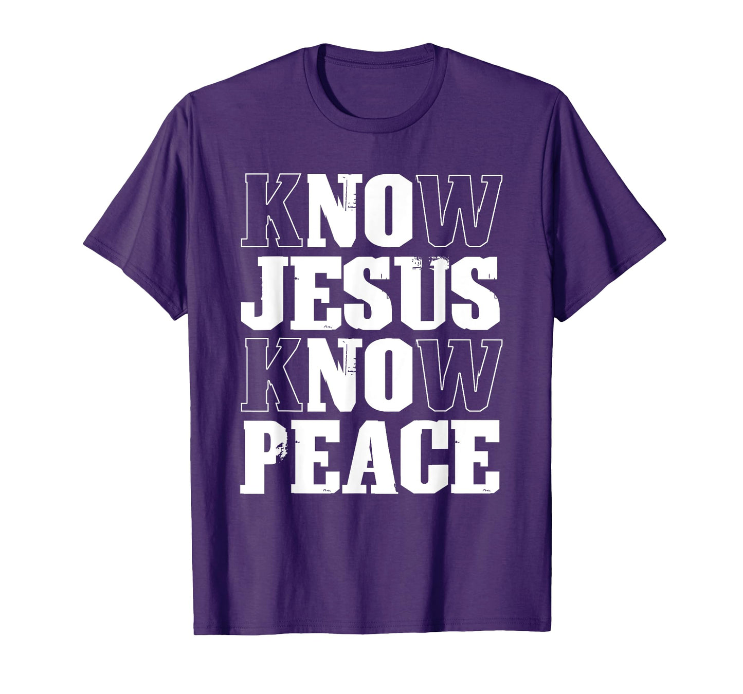 Know Jesus Know Peace Faith in Christ Christian Bible T-Shirt