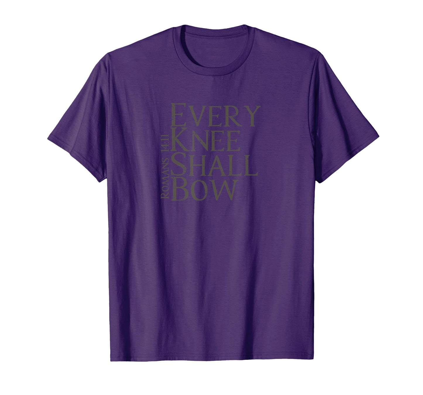 EVERY KNEE SHALL BOW | Christian Bible Verse Design T-Shirt