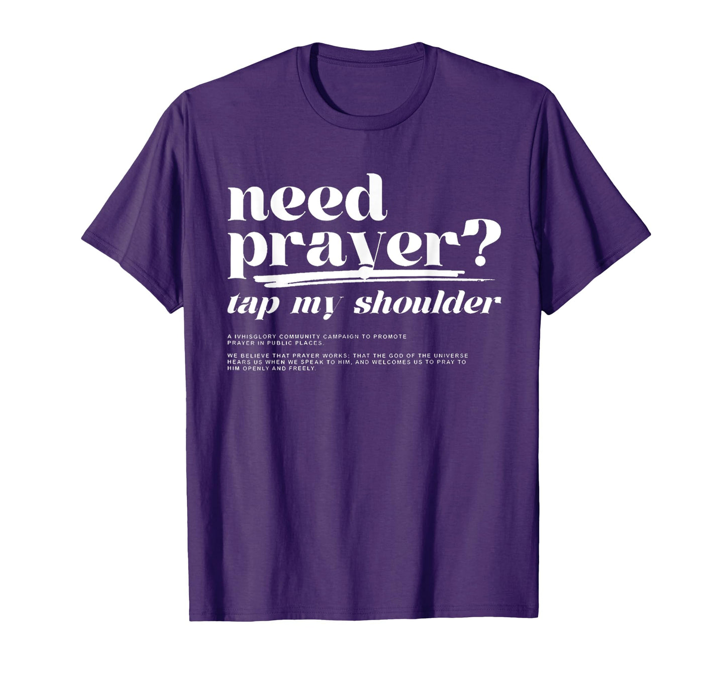Funny Need Prayer Tap My Shoulder Christian Washed T-Shirt