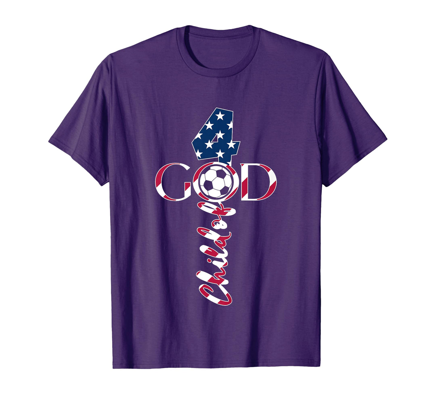 JESUS 4 YEARS CHILD OF GOD SOCCER 4TH BIRTHDAY T-Shirt