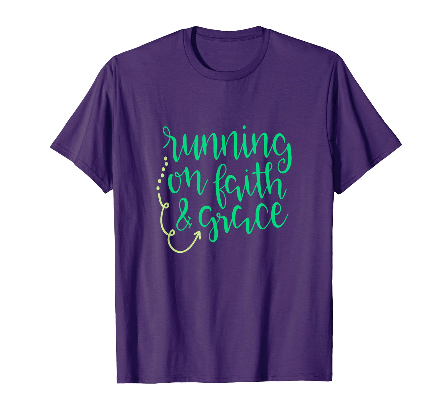 Running on Faith and Grace Christian Shirt God Bible Jesus T-Shirt