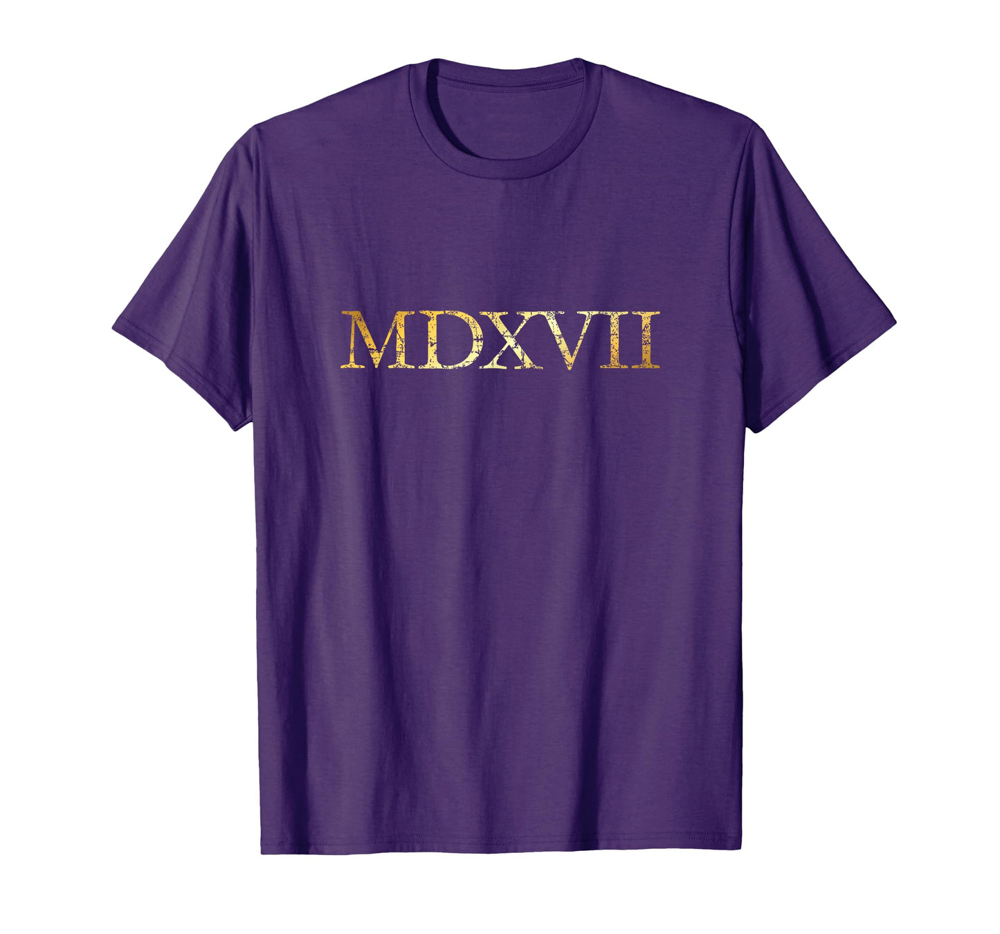 MDXVII (Antique Yellow) 1517 Luther T-Shirt
