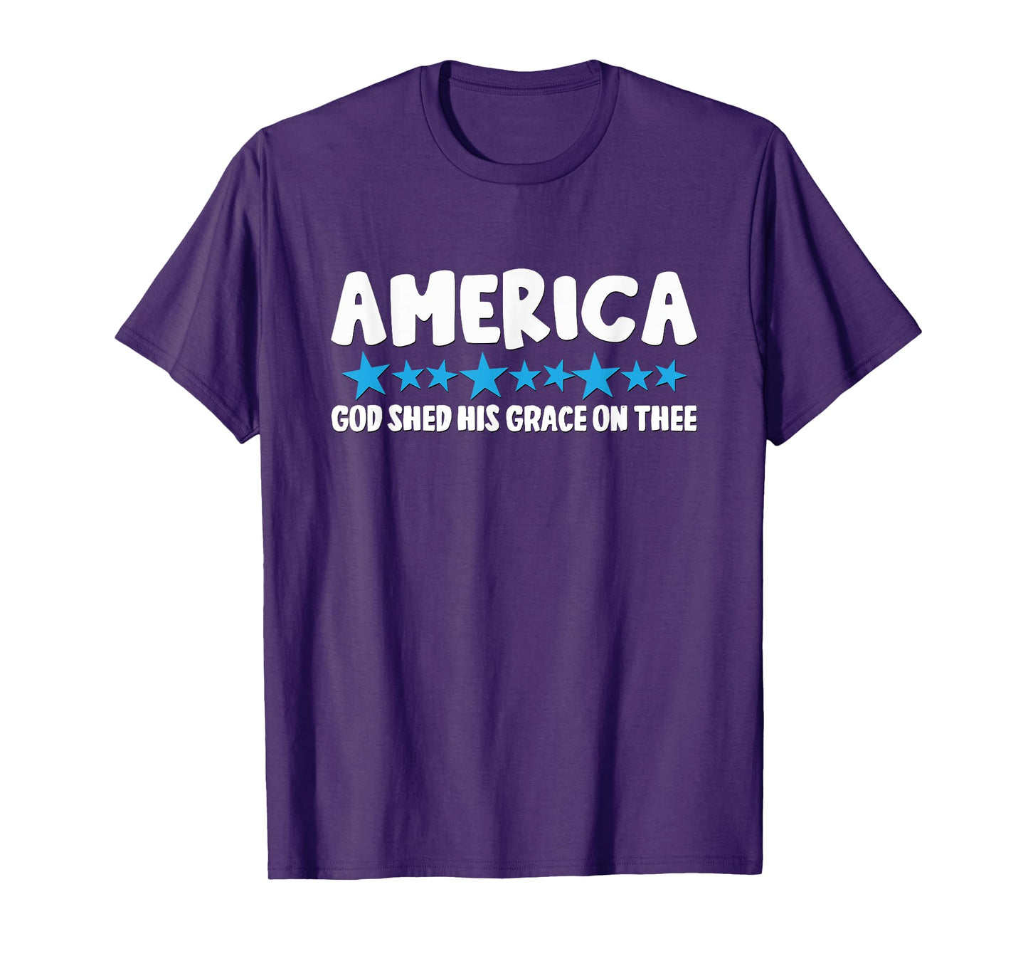 America God Shed His Grace On Thee T-Shirt