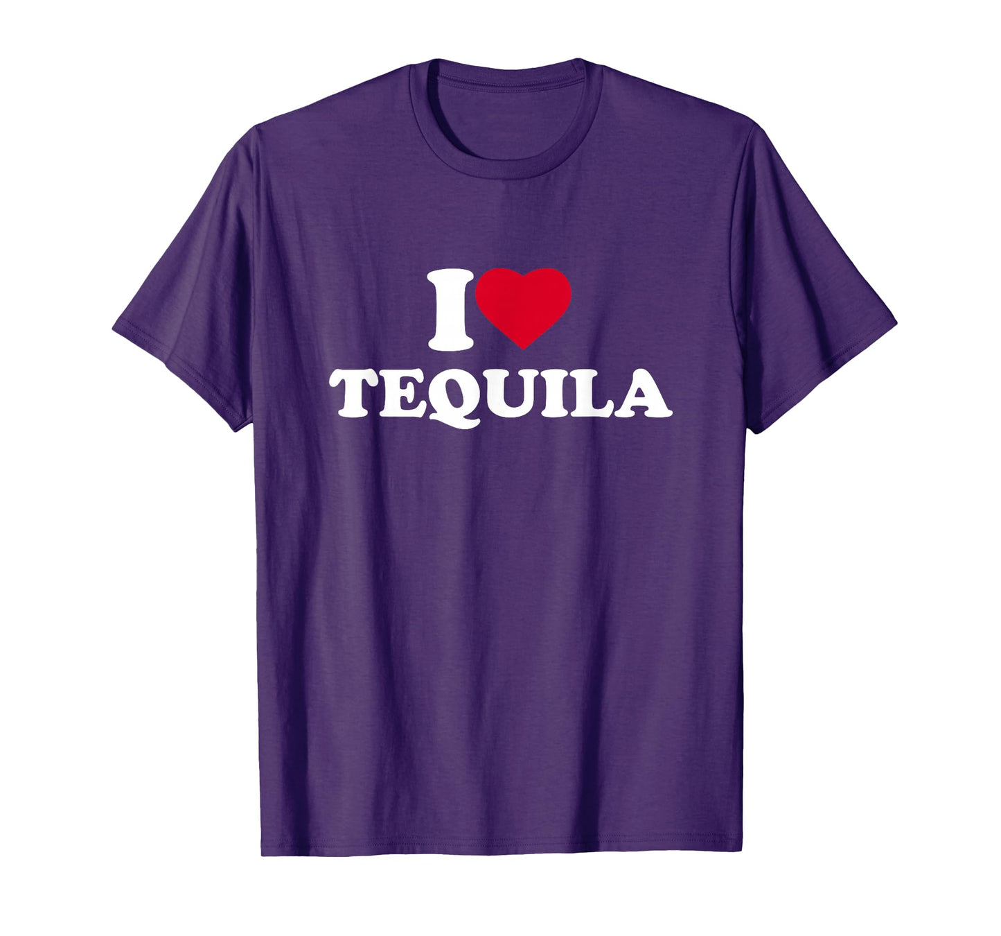 I Love Heart Tequila Lover Drinker Drinking Alcohol T-Shirt