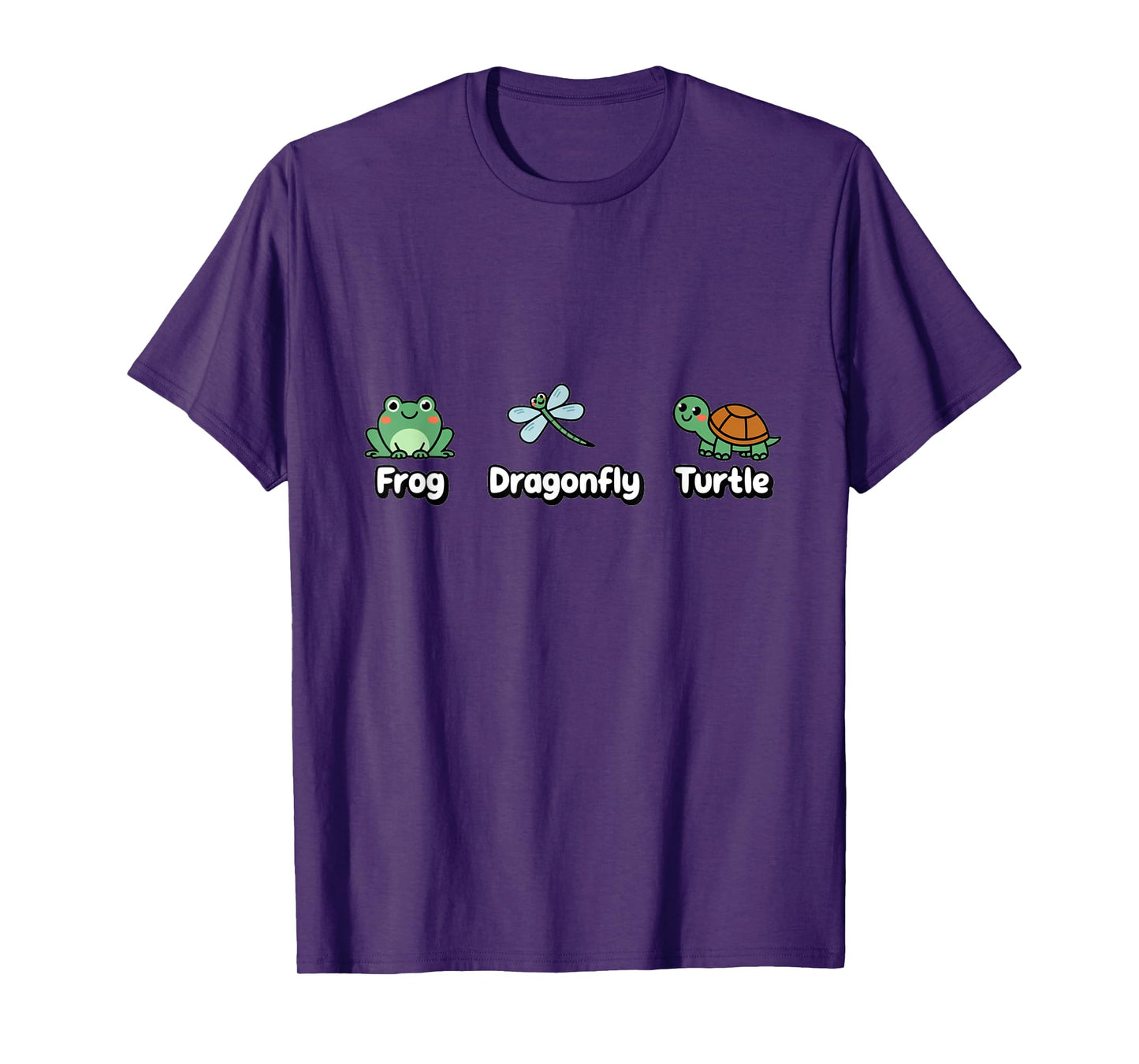 Frog Dragonfly Turtle Funny Subtle Political T-Shirt