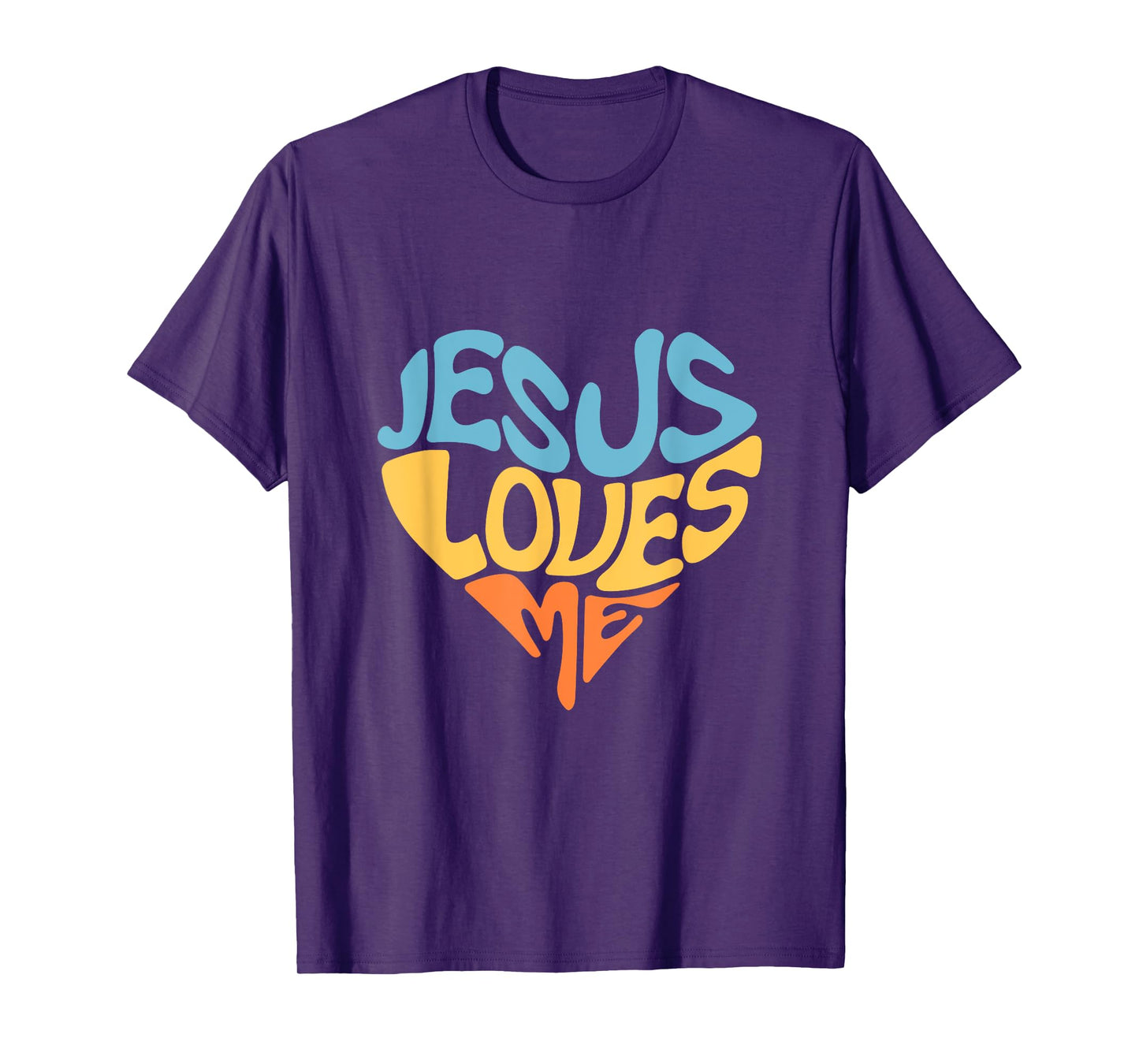 Jesus Loves Me Heart Shaped Men Women and Youth T-Shirt