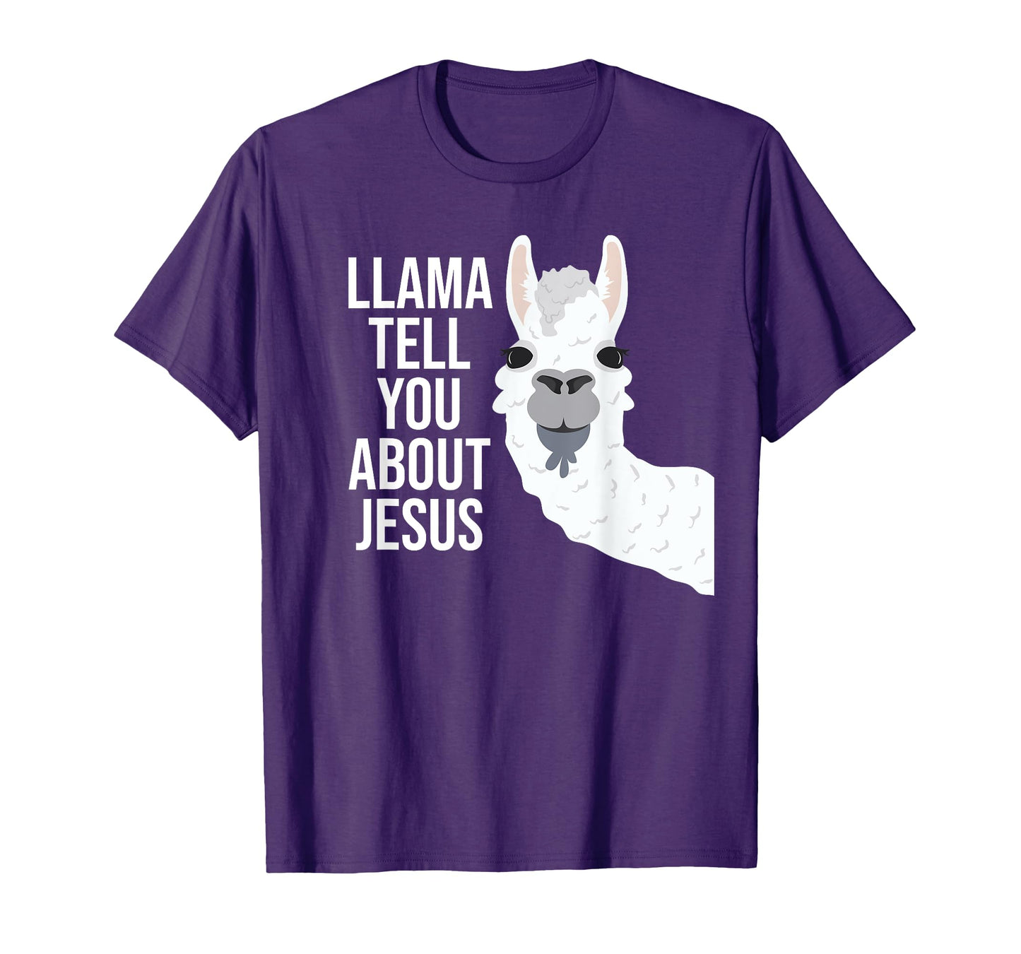 Llama Tell You About Jesus Funny Christian Bible Gospel T-Shirt