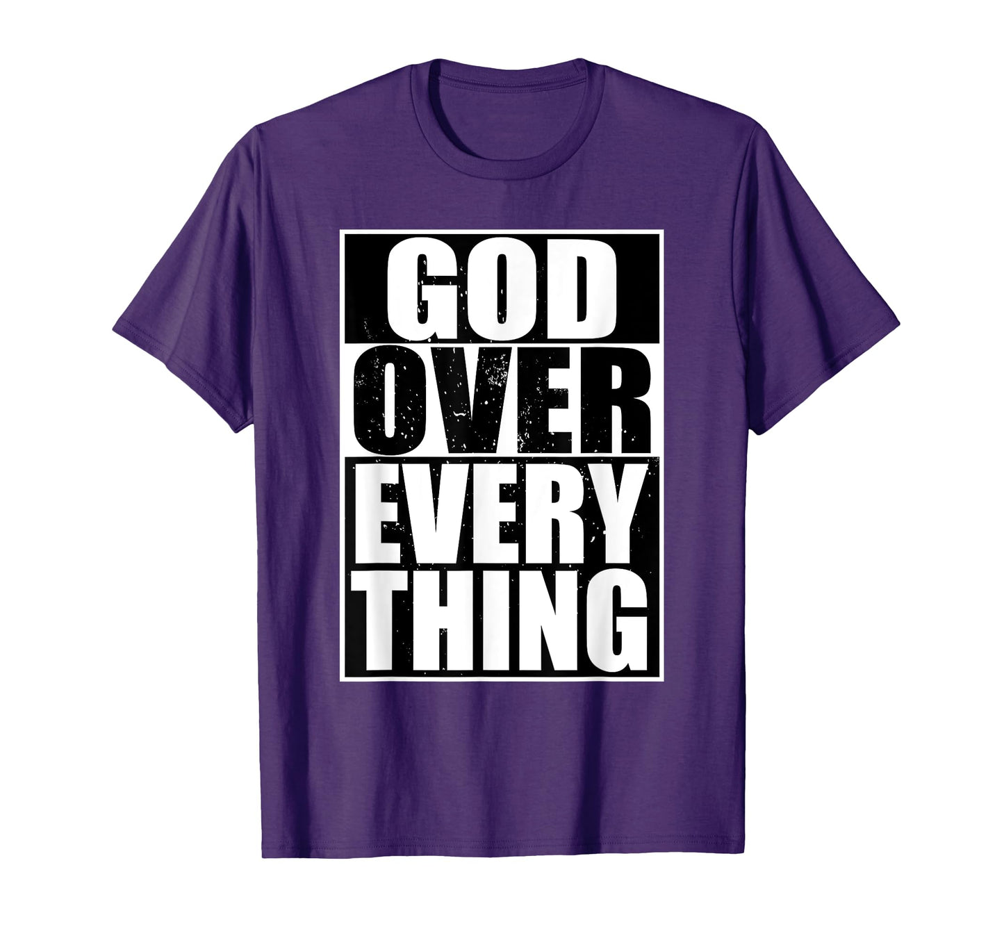 God Over Everything Cool Christian T-shirt Funny Gift Men T-Shirt