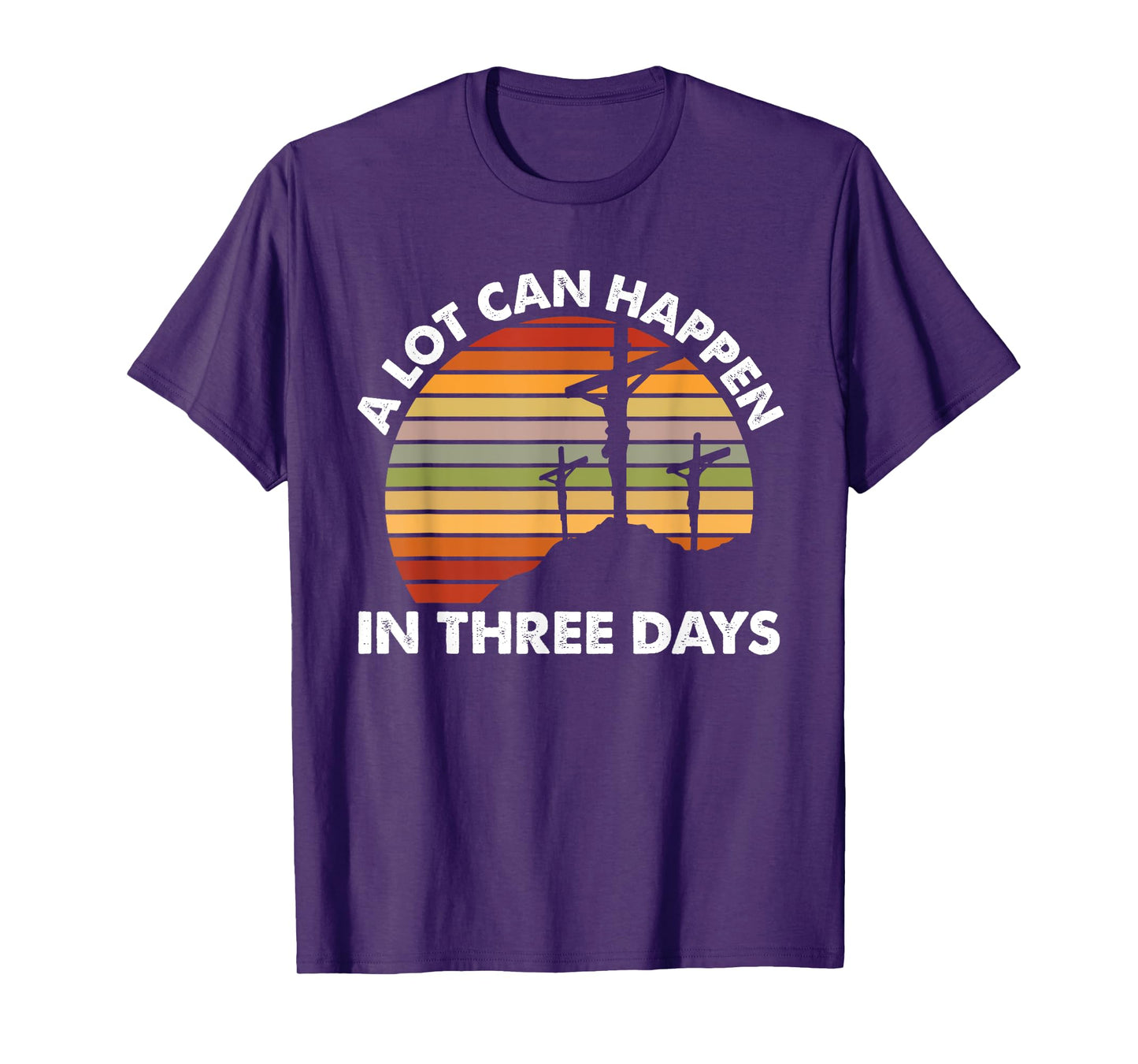 Vintage A Lot Can Happen in 3 Days Bible Easter Christian T-Shirt