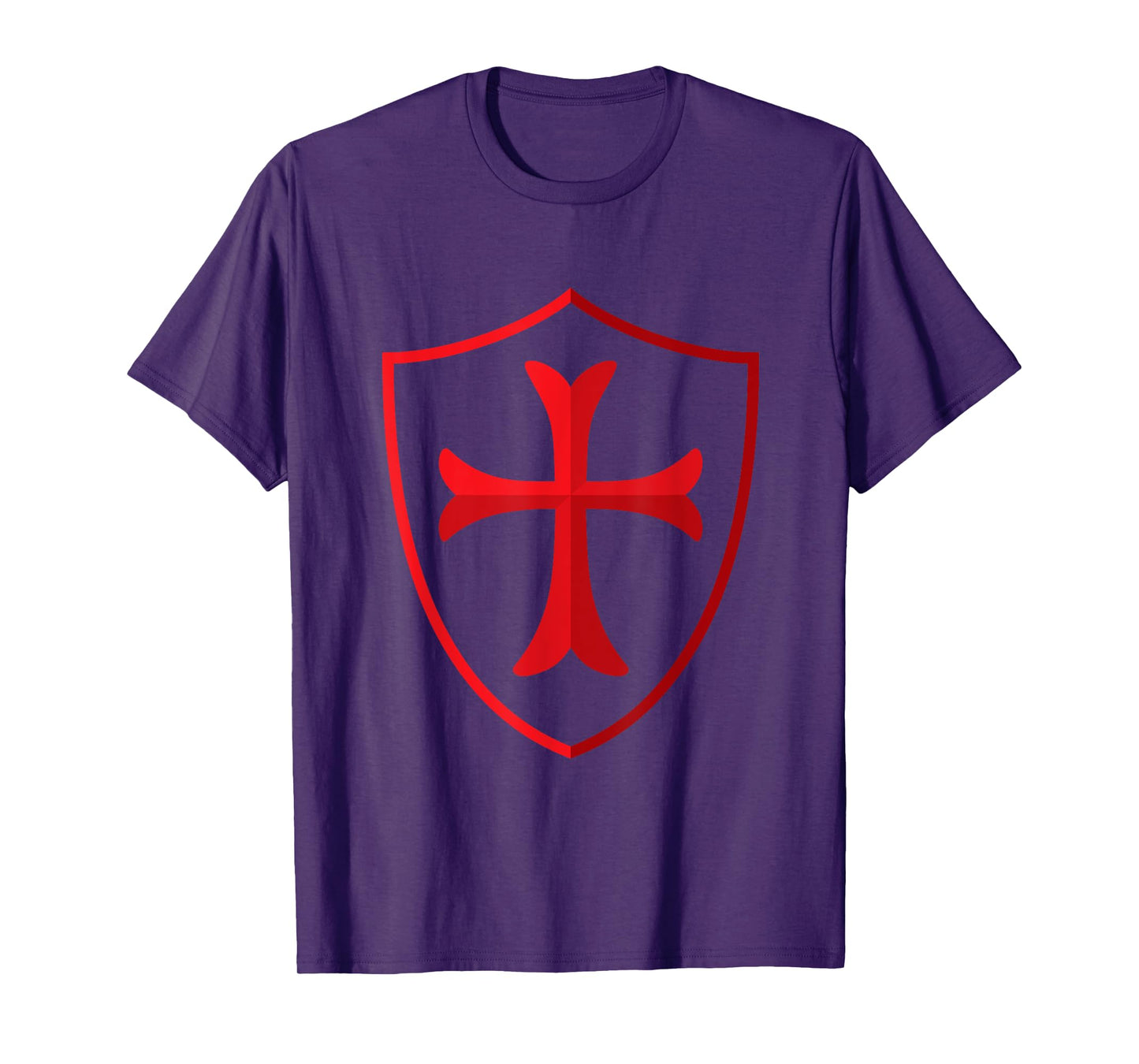Crusader shirt Christian Knights Templar Cross and Shield T-Shirt