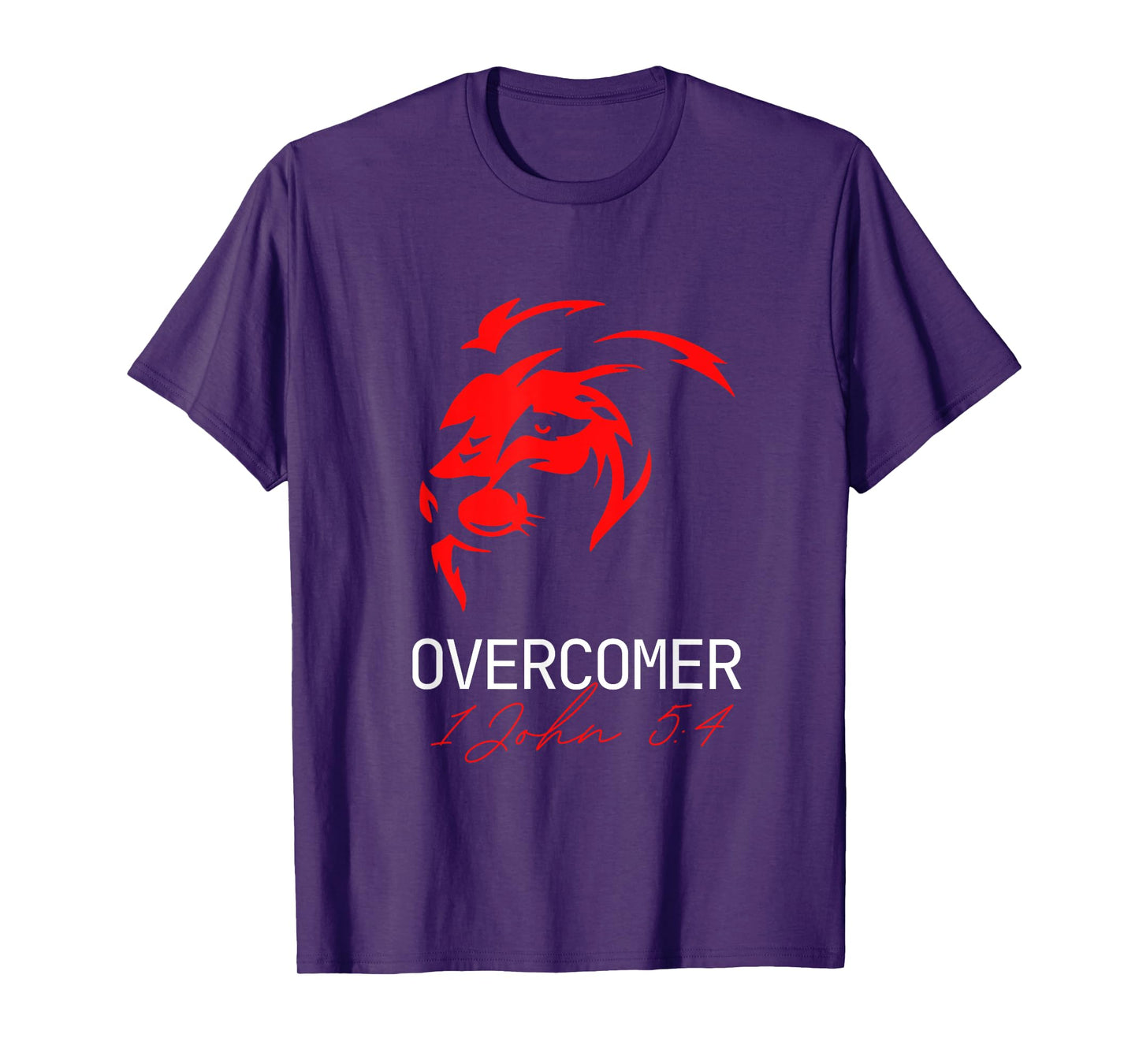 Christian Faith Overcomer Motivational Lion T-Shirt