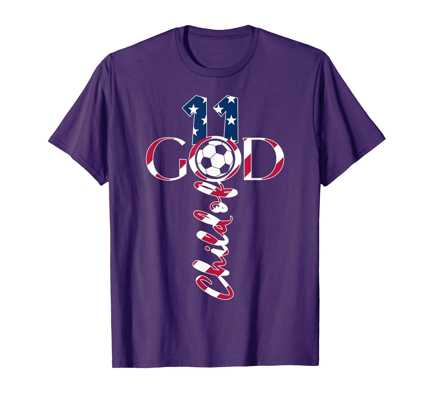 JESUS 11 YEARS CHILD OF GOD SOCCER 11TH BIRTHDAY T-Shirt