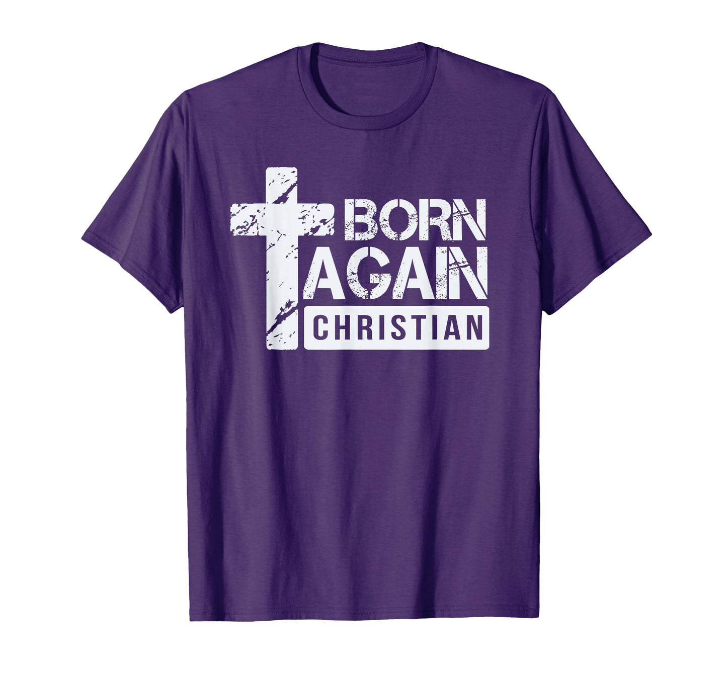 Born Again Christian Faith Based Design Jesus Cross T-Shirt