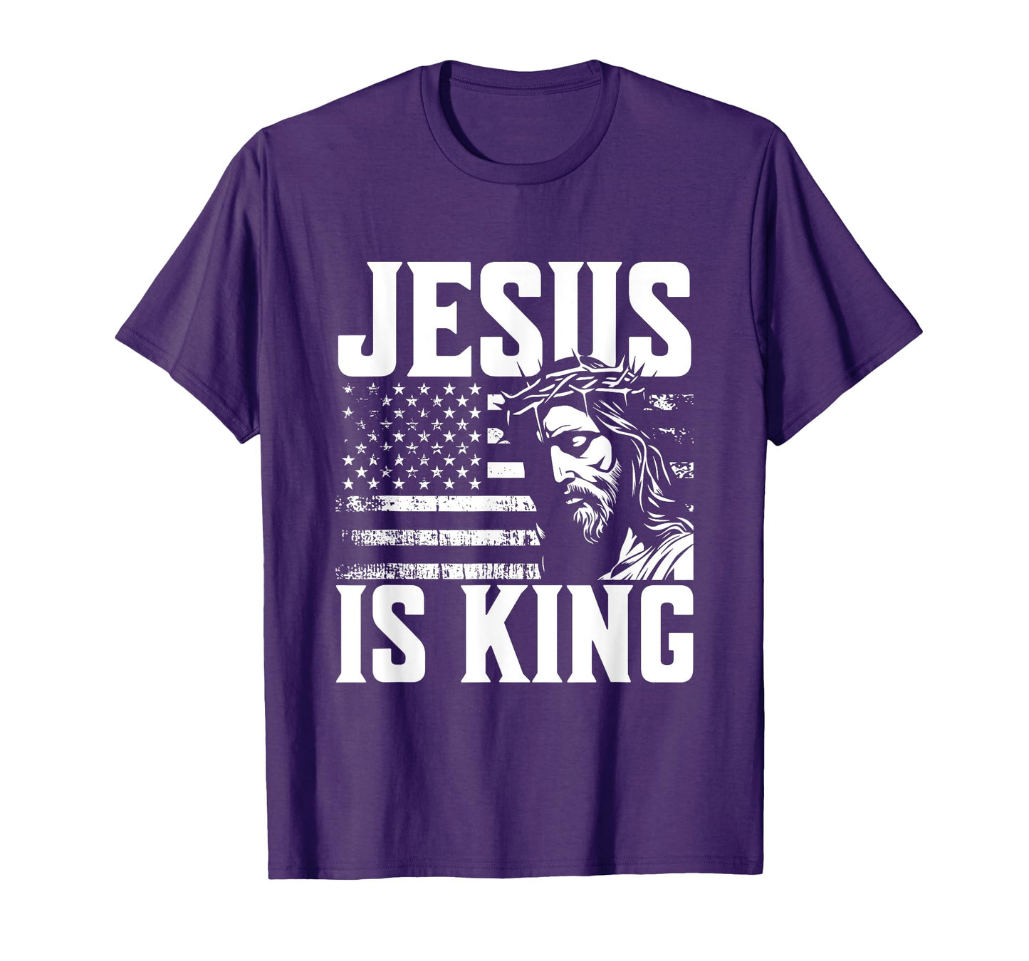 Minimalist Christian Religious Prayer Jesus Is King T-Shirt