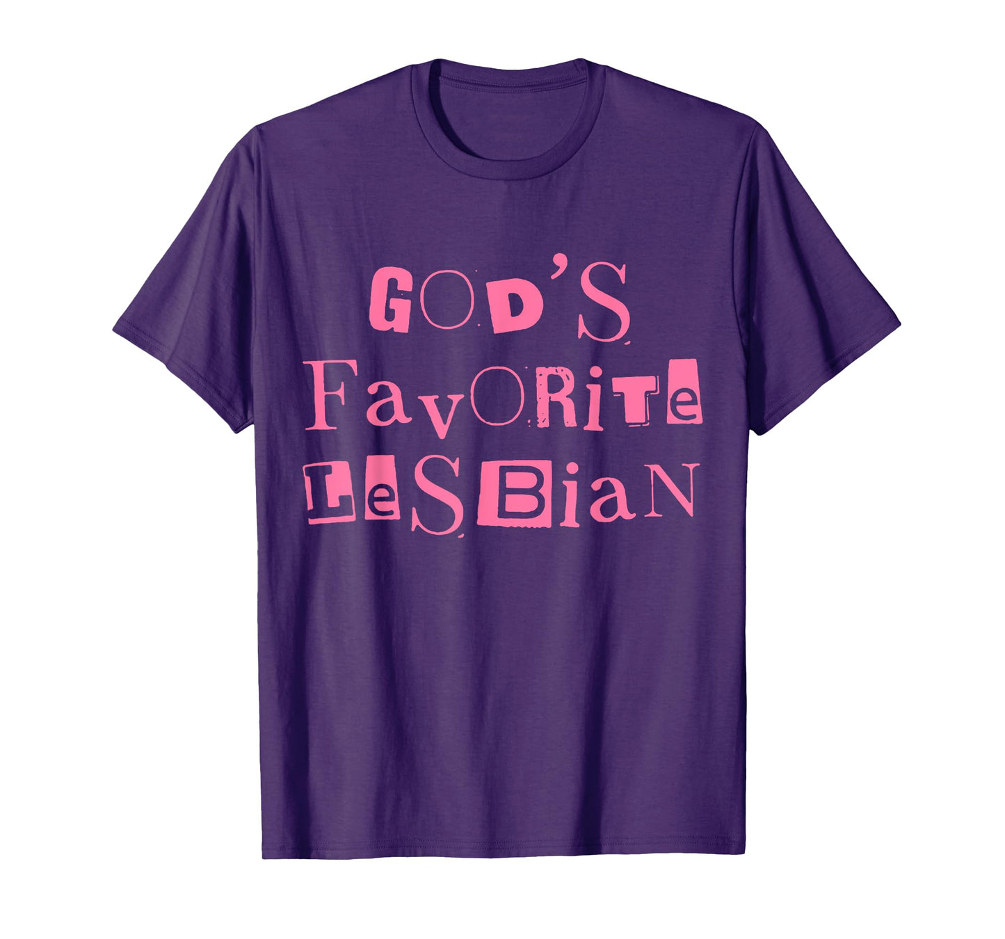 Funny God's Favorite Lesbian LGBT Bi Transgender Pride Month T-Shirt