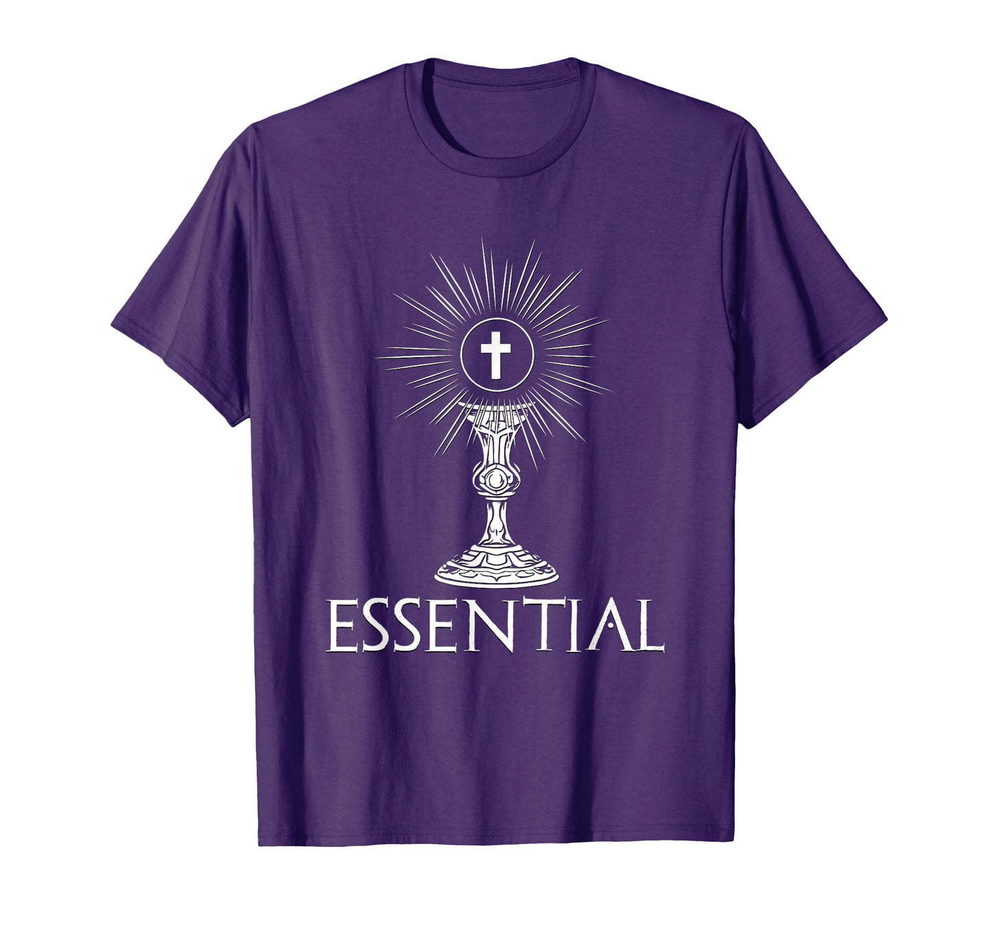 Essential Cross Chalice Design Religious Icon T-Shirt