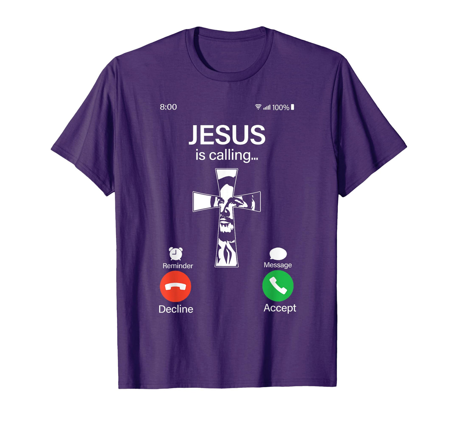 Jesus Is Calling Cross Christian Faith Religious Gift T-Shirt