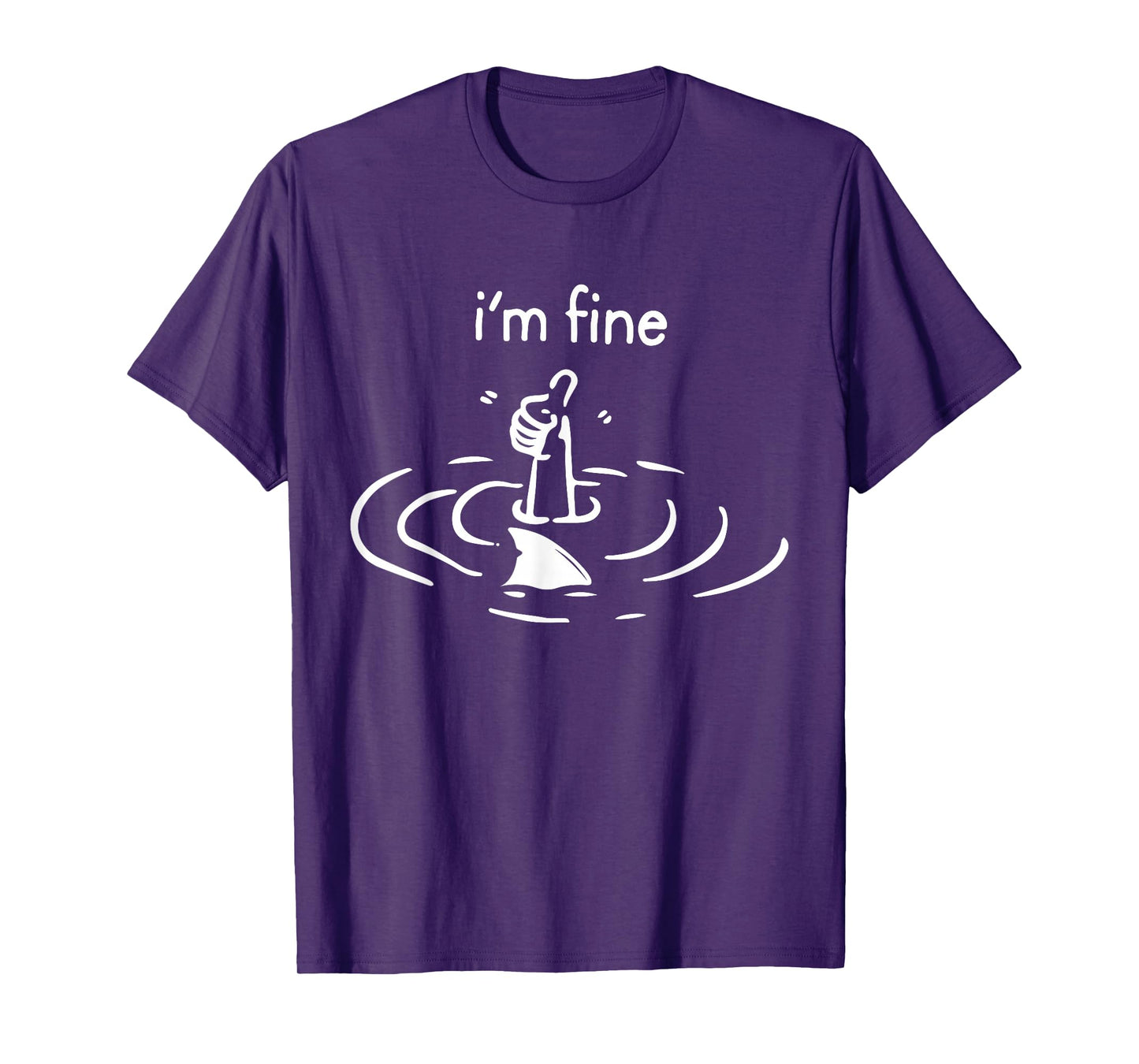 I'm Fine Like Hand Thumbs Up On Water Surface T-Shirt