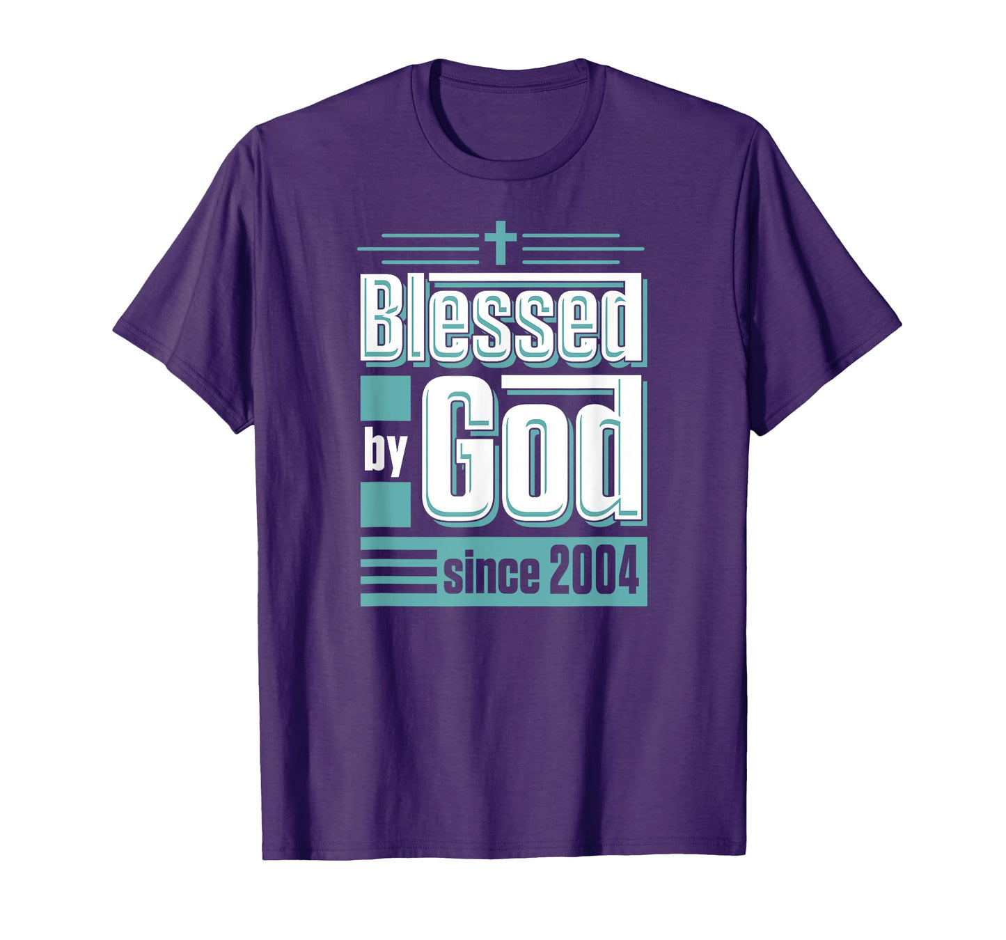 Blessed By God Since 2004 Christian Themed Birthday Party T-Shirt