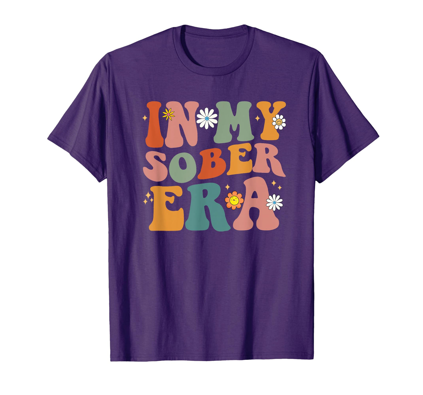 Funny Groovy In My Sober Era Men Women T-Shirt