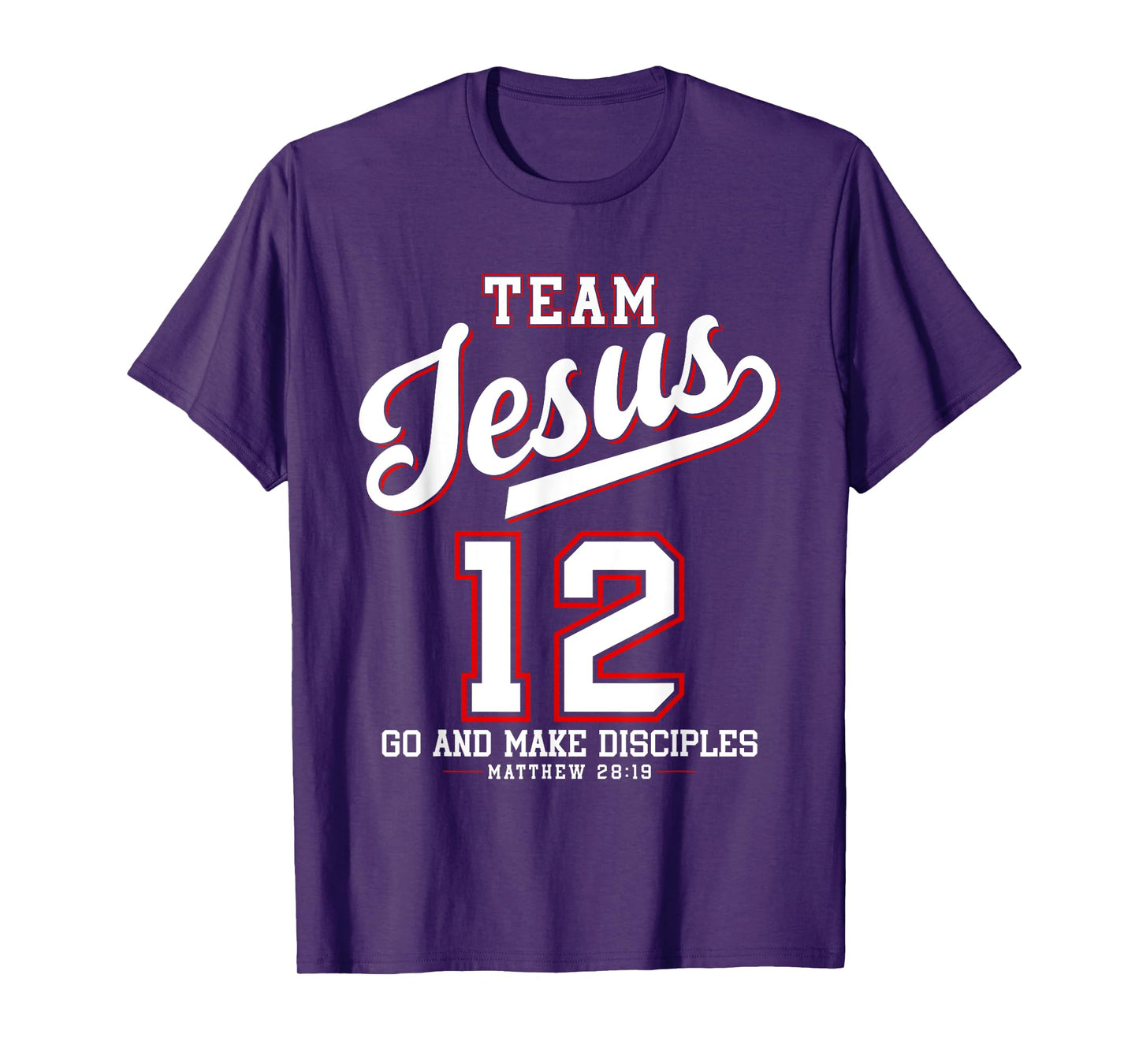 Jesus Baseball Team Jesus Christian Matthew 28:19 Verse T-Shirt