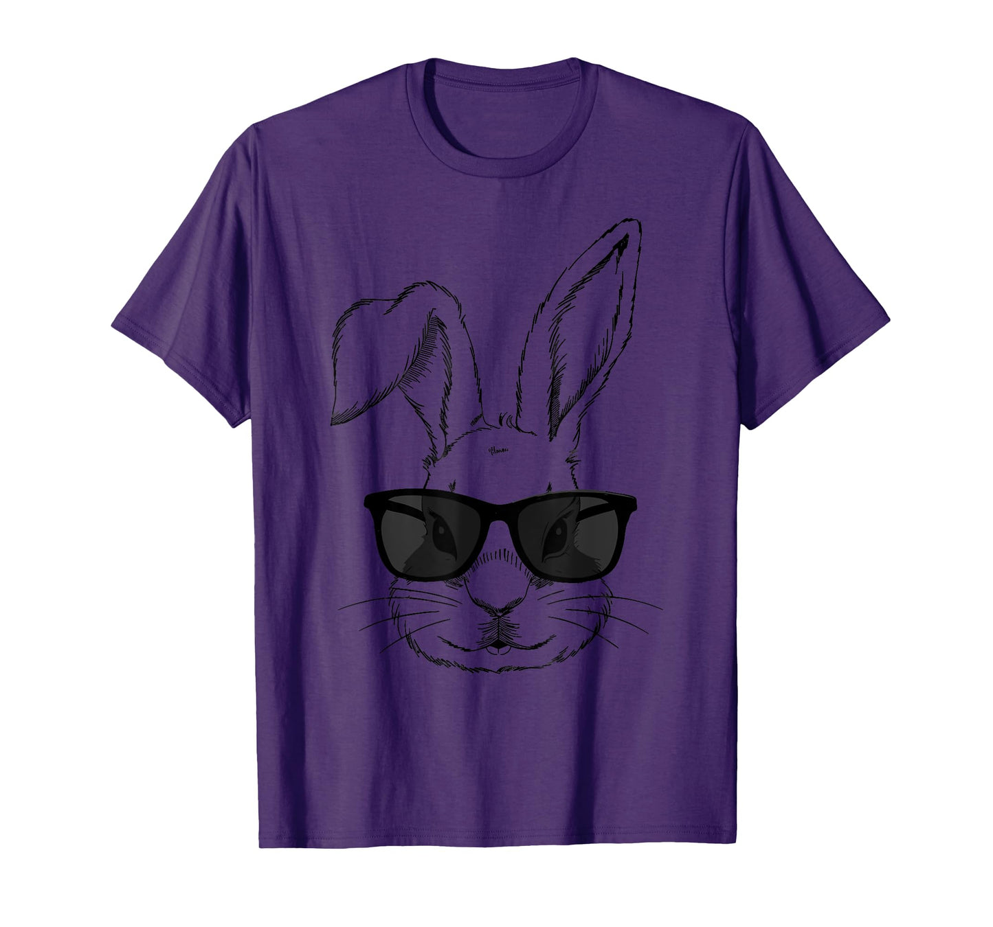 Cool easter bunny face with sunglasses T-Shirt