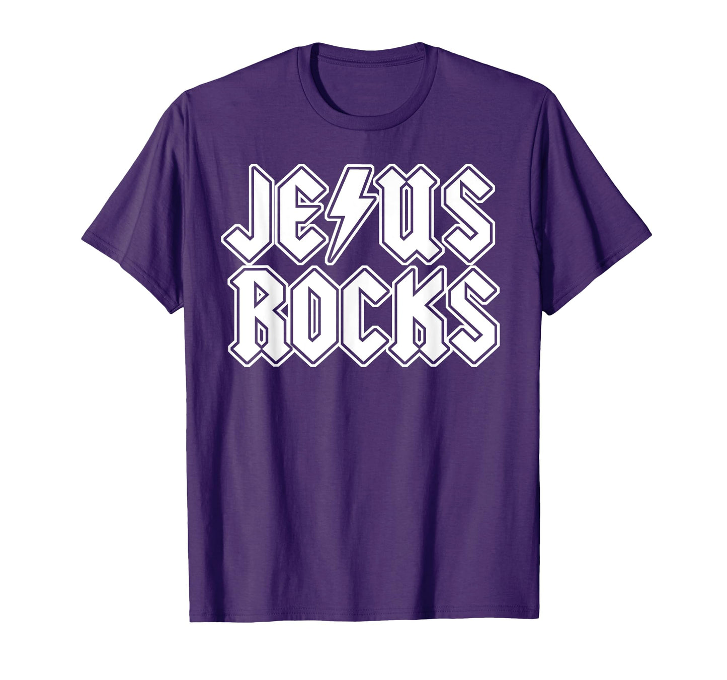 Jesus Rocks funny Christian Rocker Jesus Rocks T-Shirt