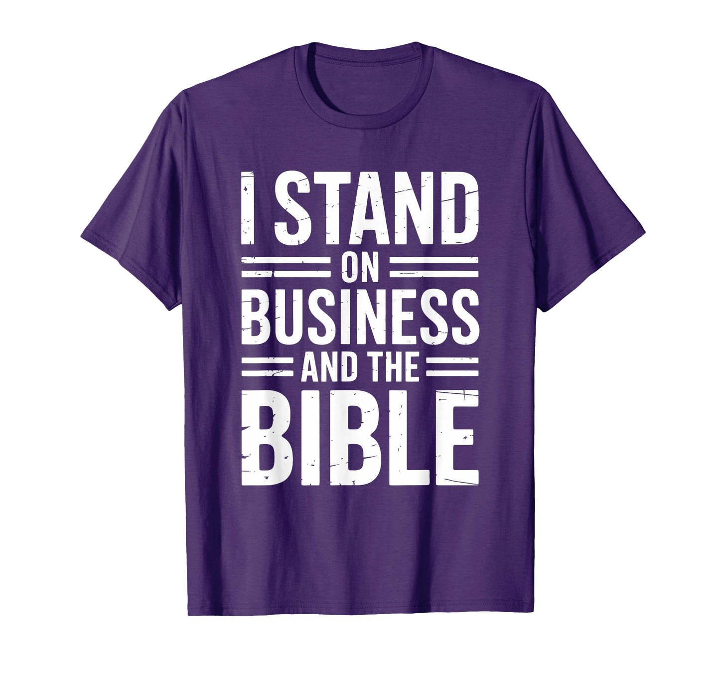 I Stand On Bible Business. Christian Boss T-Shirt