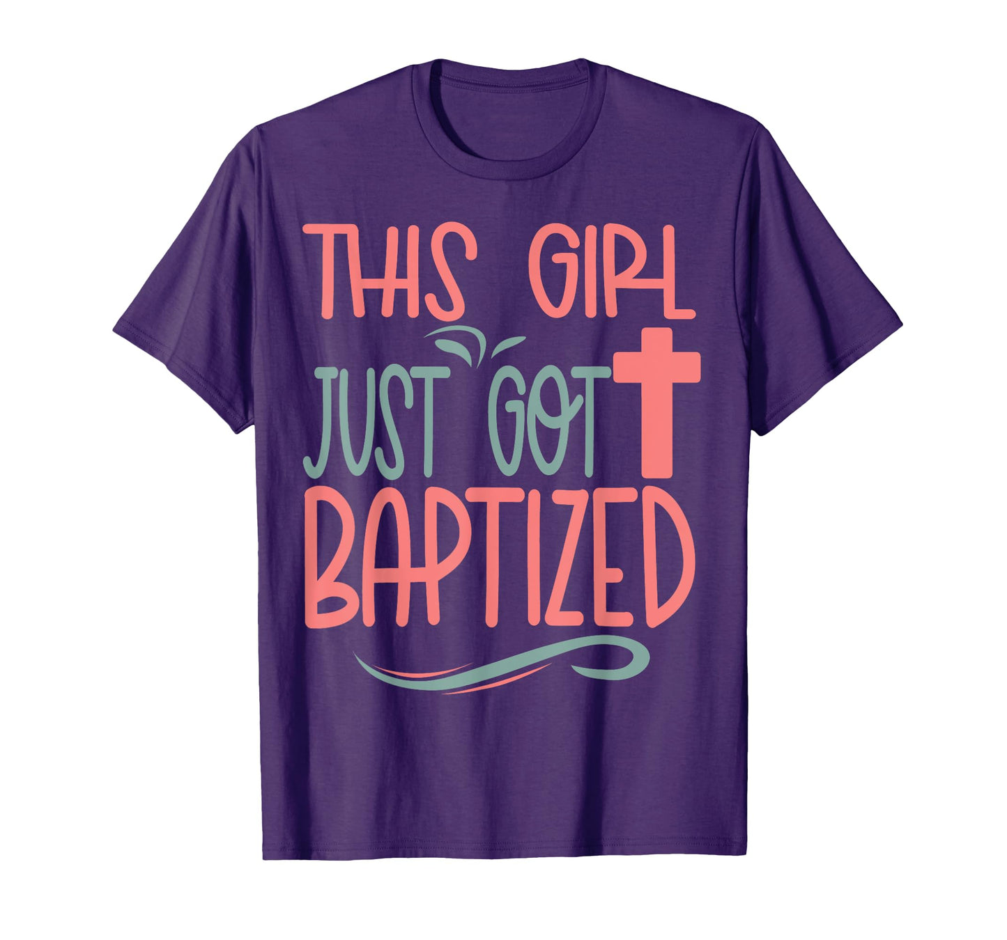 Baptism Kids Girl Cute Baptized Christian 2025 I Decided T-Shirt
