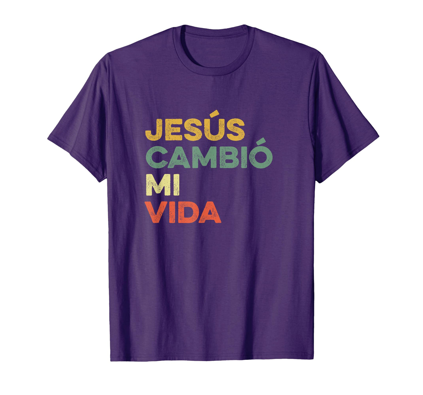 Jesus Cambio Mi Vida Hispanic God Believer Spanish Christian T-Shirt