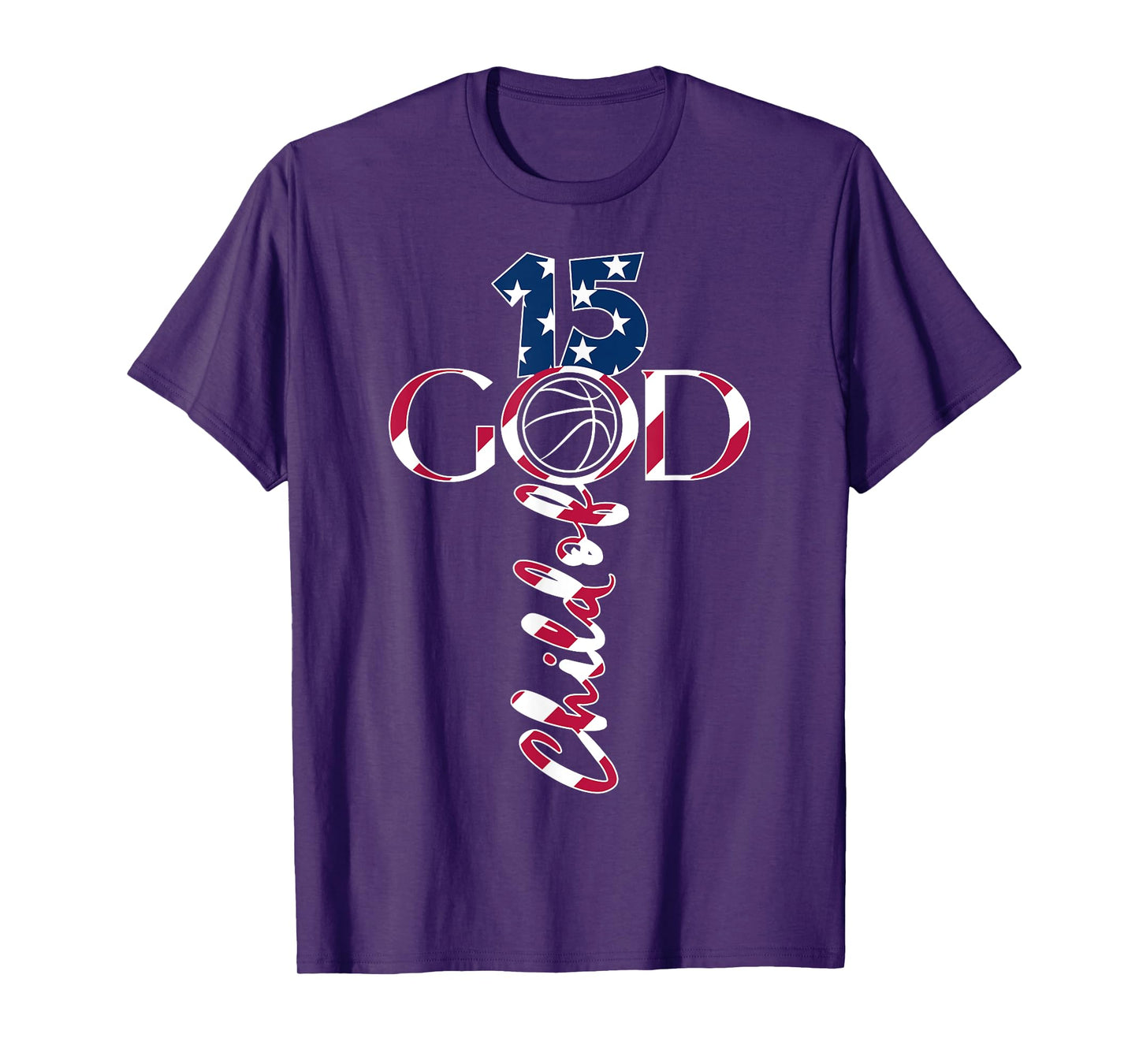 JESUS 15 YEARS CHILD OF GOD BASKETBALL 15TH BIRTHDAY T-Shirt
