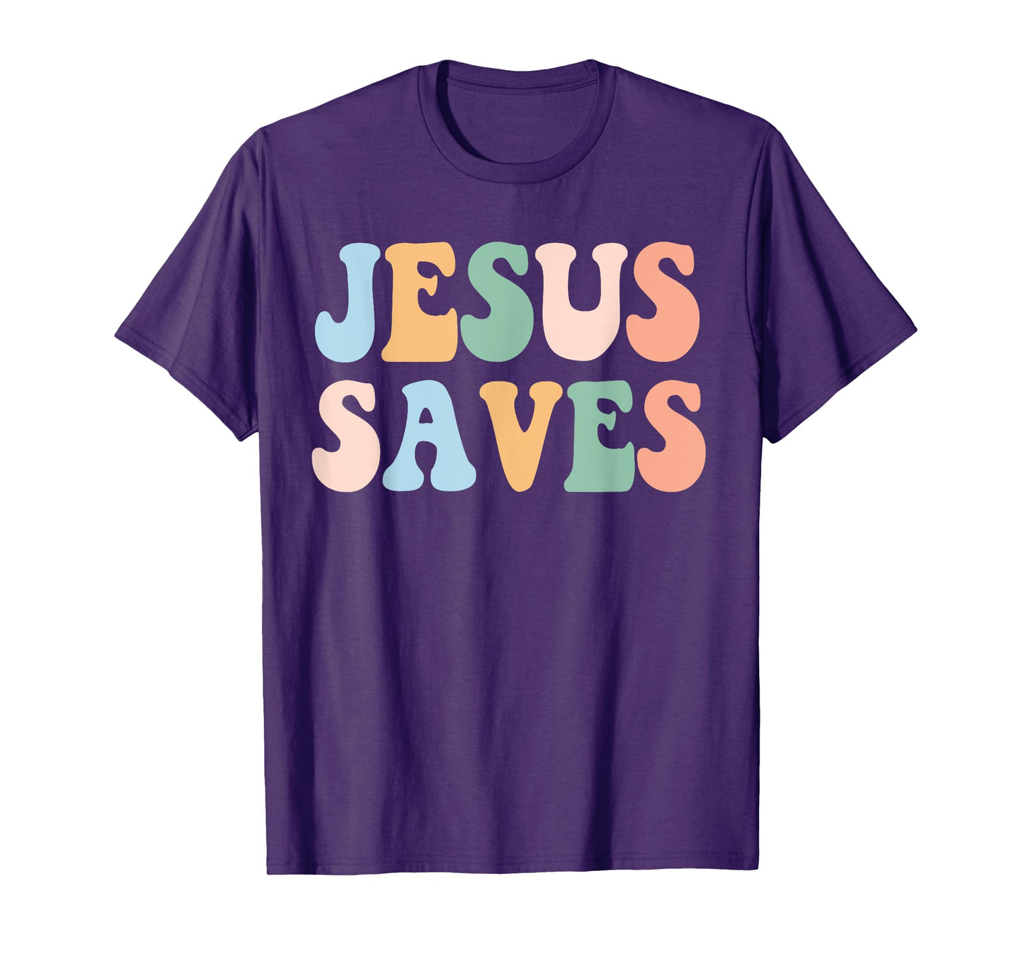 Jesus Saves Christian Retro Vintage T-Shirt