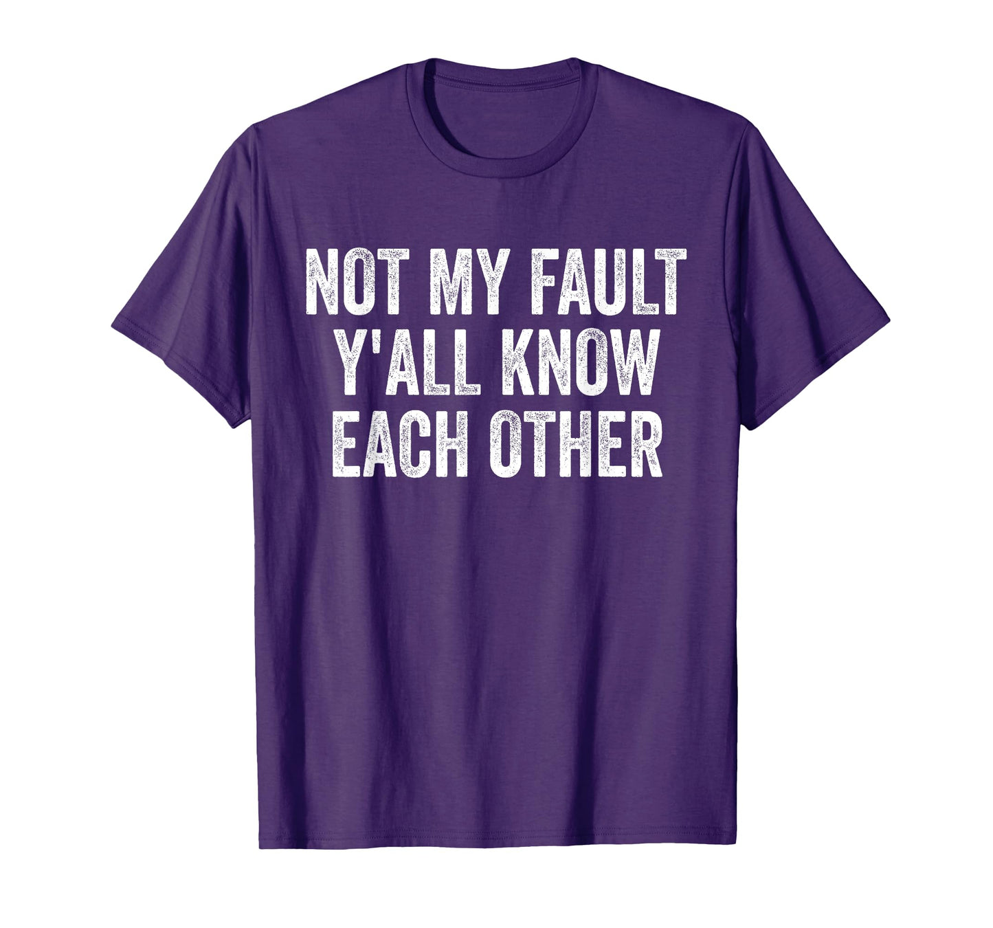 Not My Fault Y'All Know Each Other Funny T-Shirt