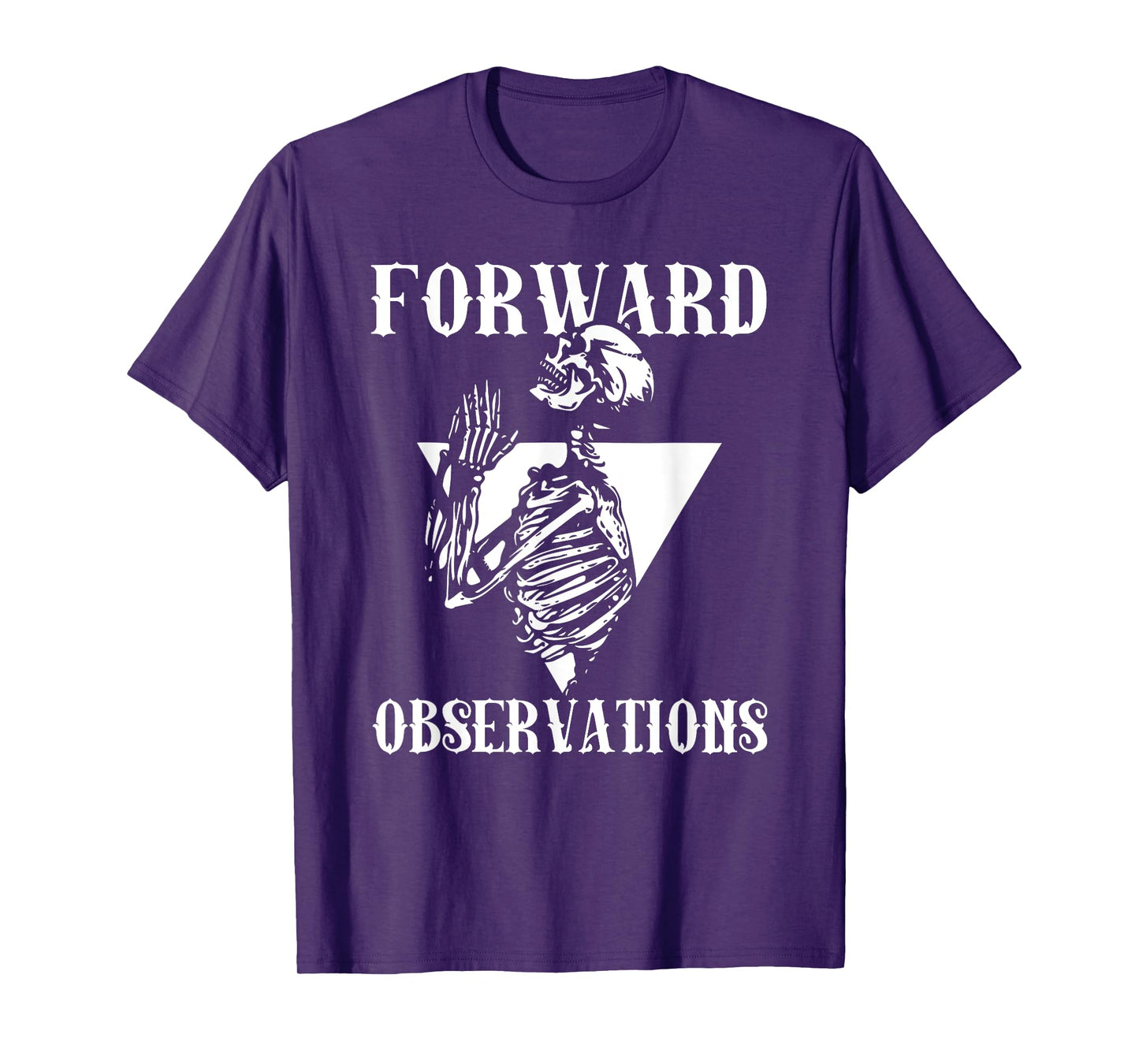 Praying Skeleton Forward Observation Cool Art T-Shirt