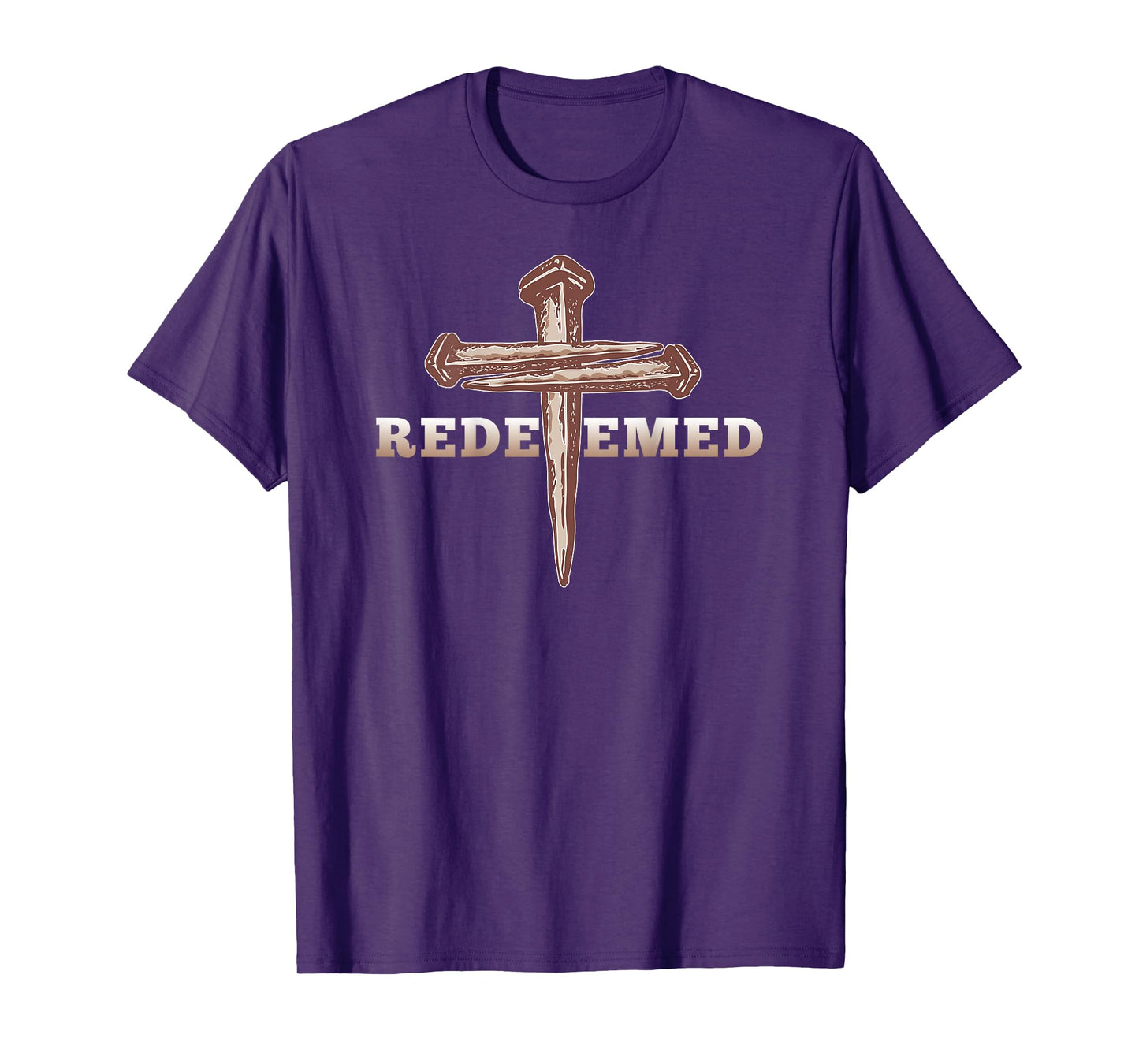 Redeemed Jesus Cross The Way The Truth The Life Art ON Back T-Shirt