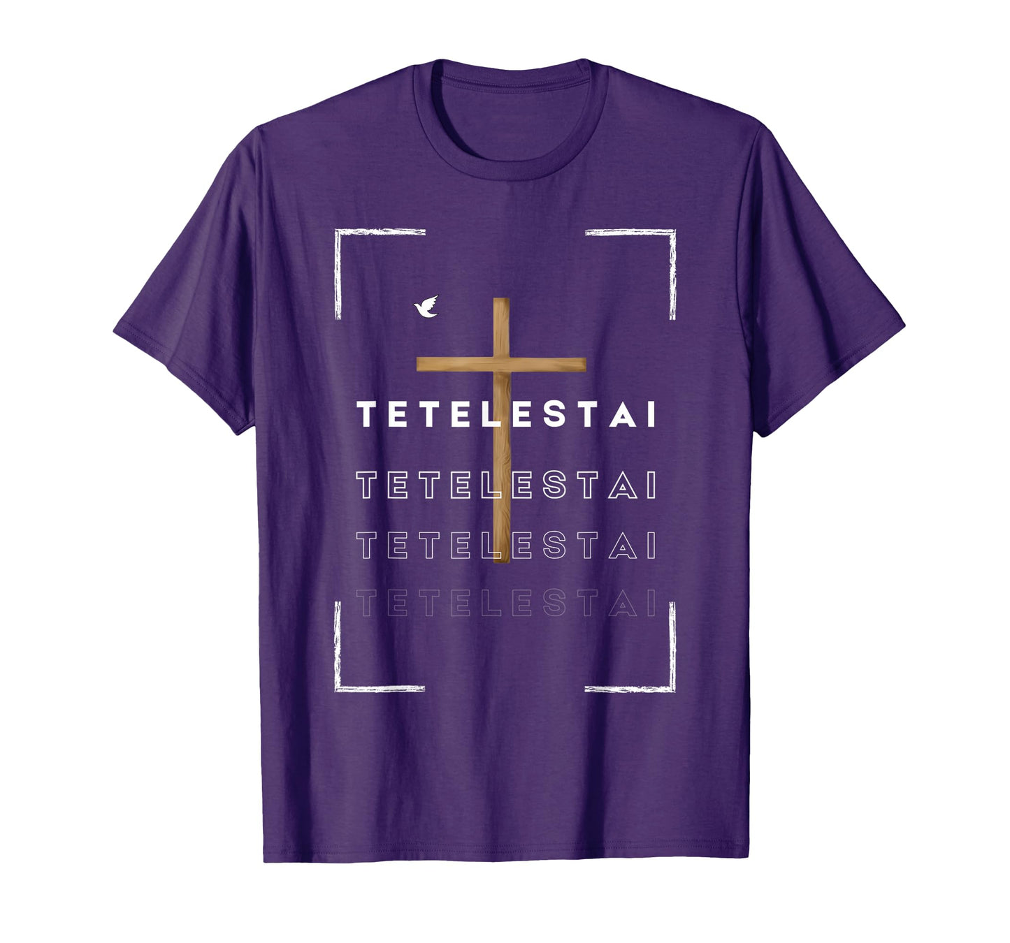 Funny Cross Tetelestai Jesus Christian Easter Faith T-Shirt