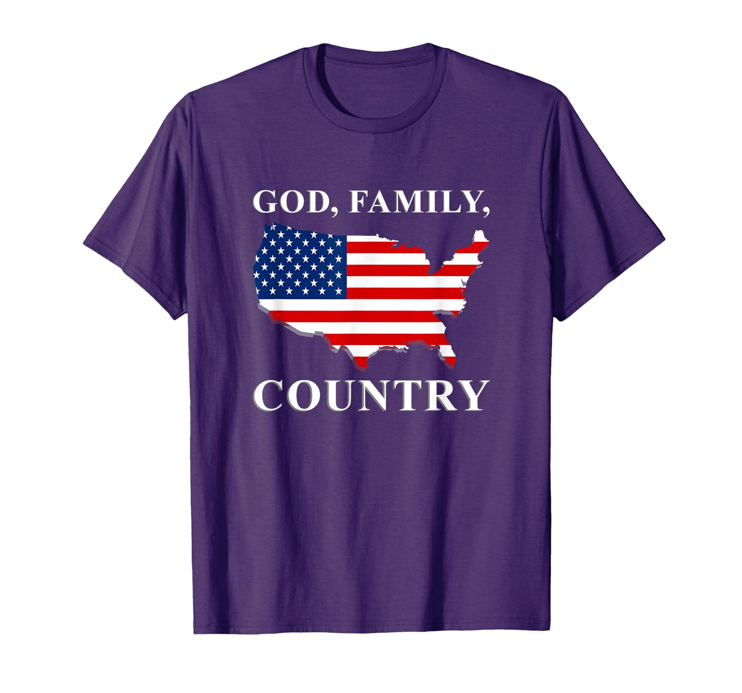 God Family Country US Flag Jesus Christ Holy Bible Prayer T-Shirt