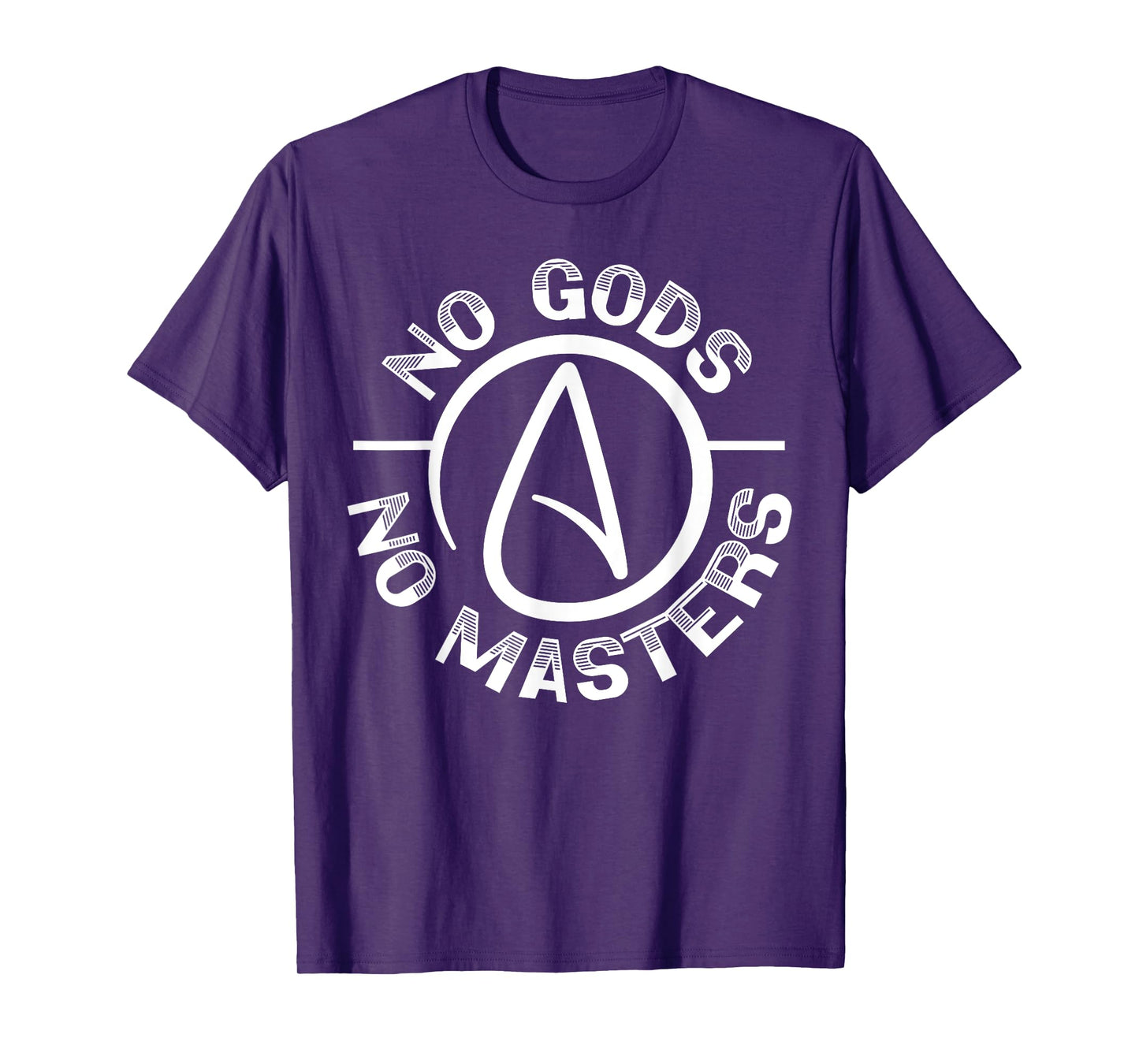 No Gods No Master Anti-Religion Agnostic Blackcraft Atheist T-Shirt