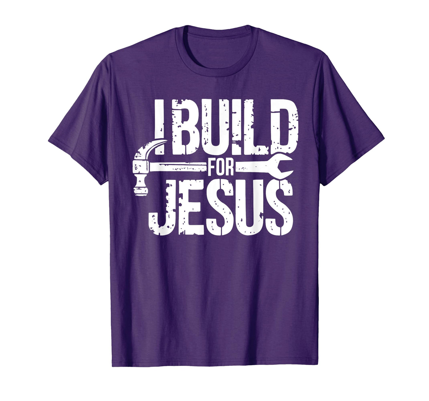 I Build For Jesus Christian Church Builder Construction Work T-Shirt