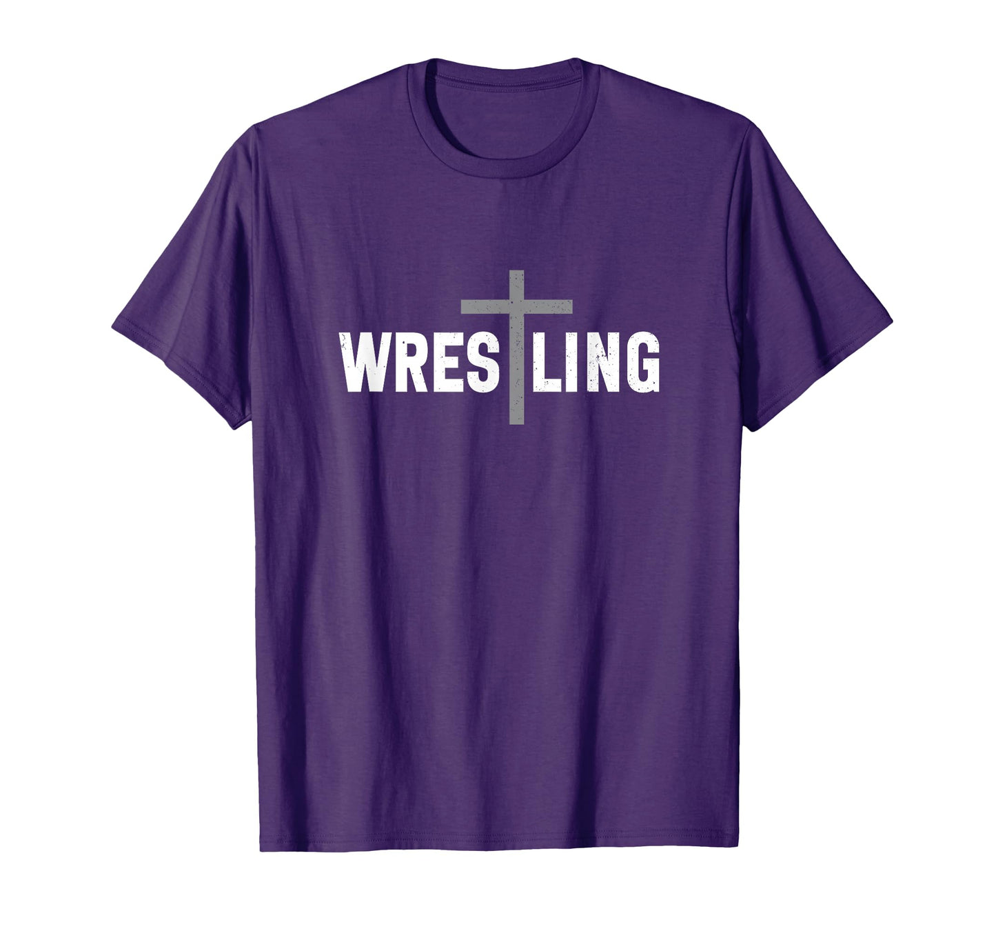 Wrestling Christian Cross Men Boys Wrestle T-Shirt