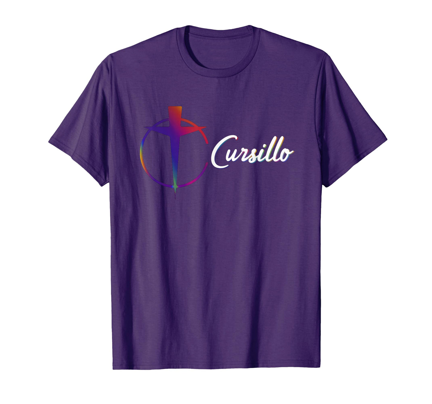 DeColores Cursillo Rainbow Rooster Catholic T-Shirt