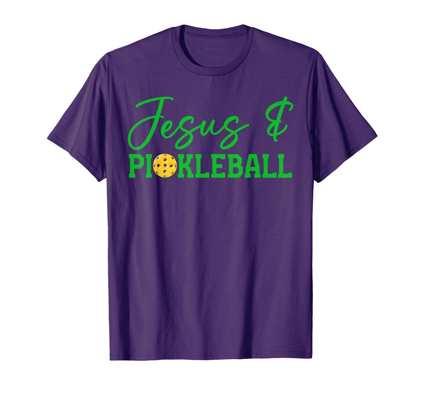 Jesus and Pickleball Funny Christian Pickleball Player Retro T-Shirt