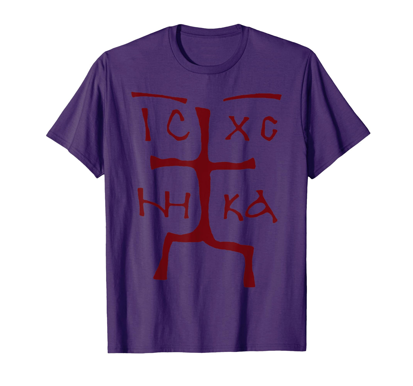 Ic Xc Nika Cross Christian Orthodox Funny Christogram Cross T-Shirt