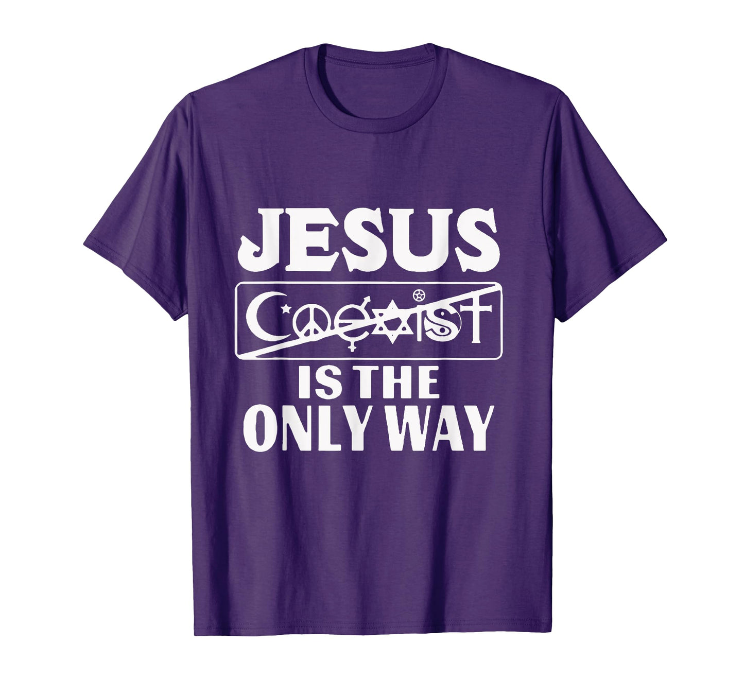 Jesus Coexist Is The Only Way Funny God Women Men Gift T-Shirt