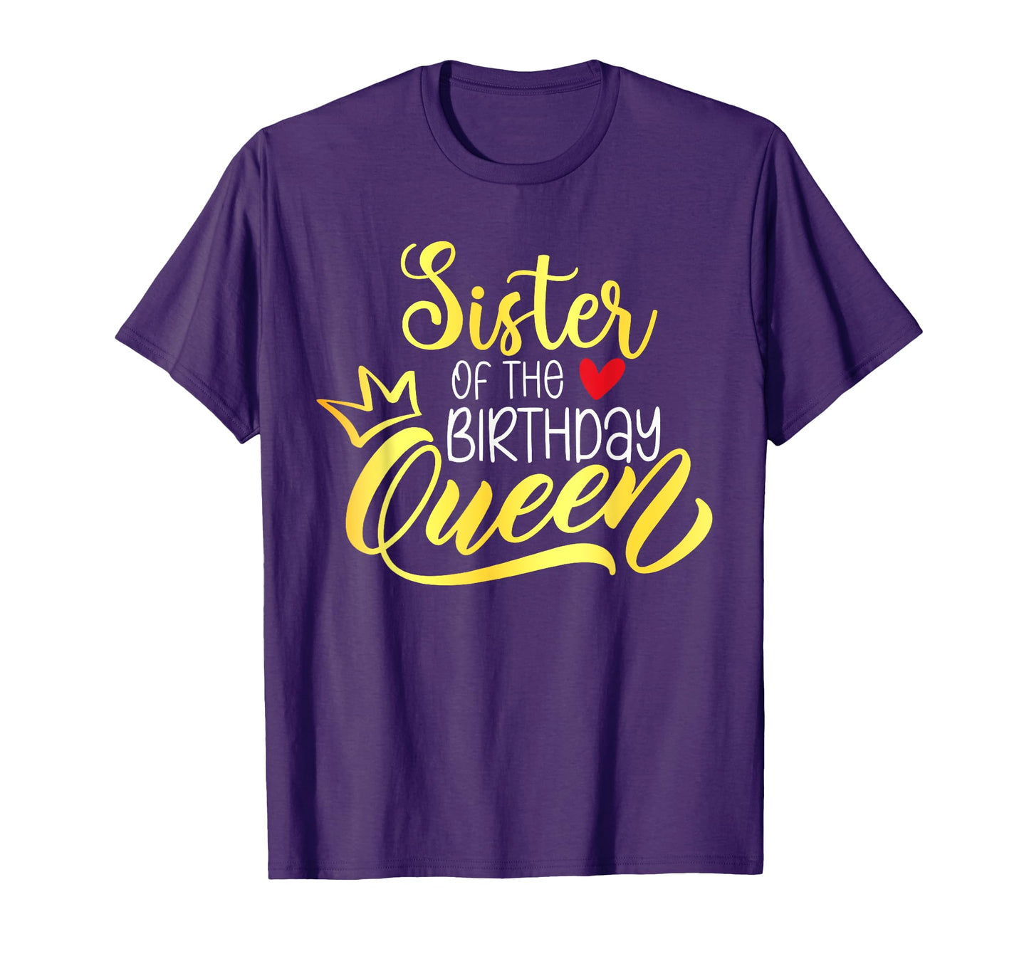 Sister of The Birthday Queen Bday Party Family Matching T-Shirt