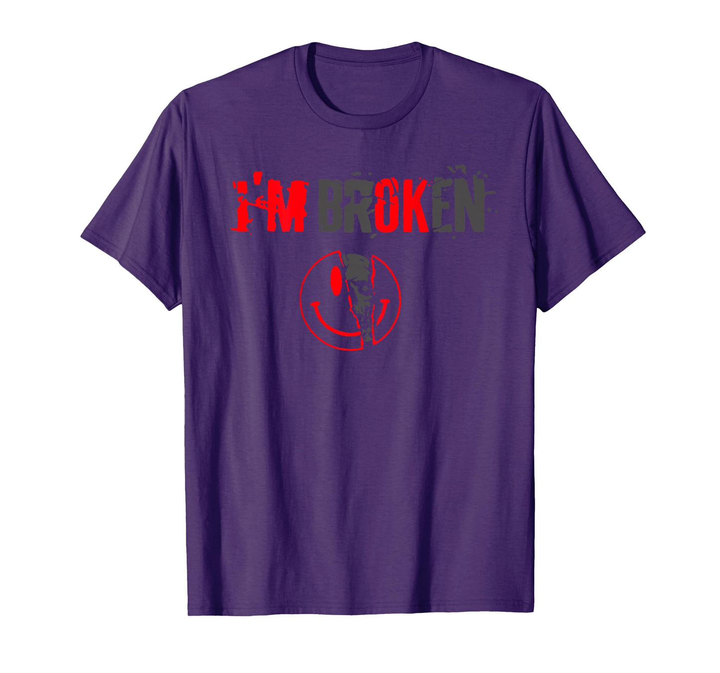 I'm OK I’m Broken Invisible Skeleton Face (on back) T-Shirt