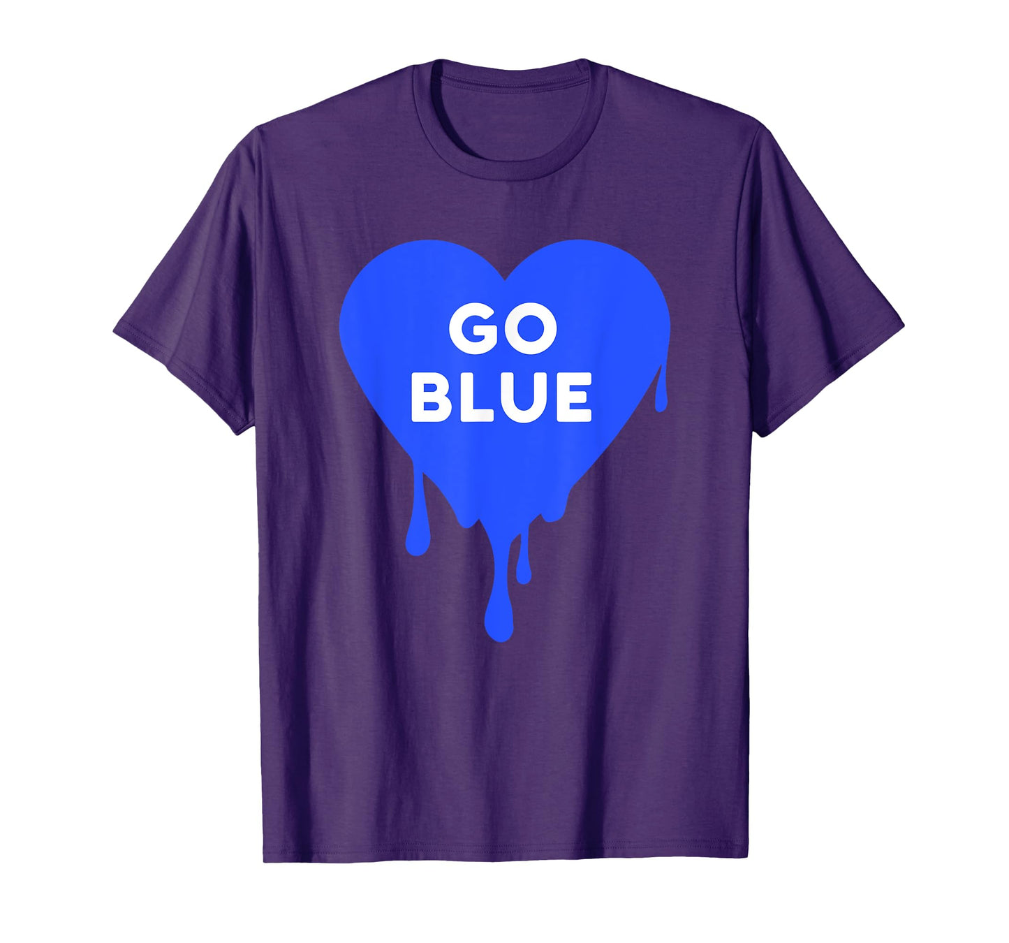 Go Blue - Blue team, Color War, Camp, Dripping Heart, cute T-Shirt