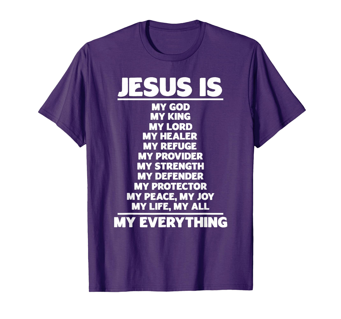 Jesus Is My God Christian Jesus Devotee Prayer Bible Jesus T-Shirt